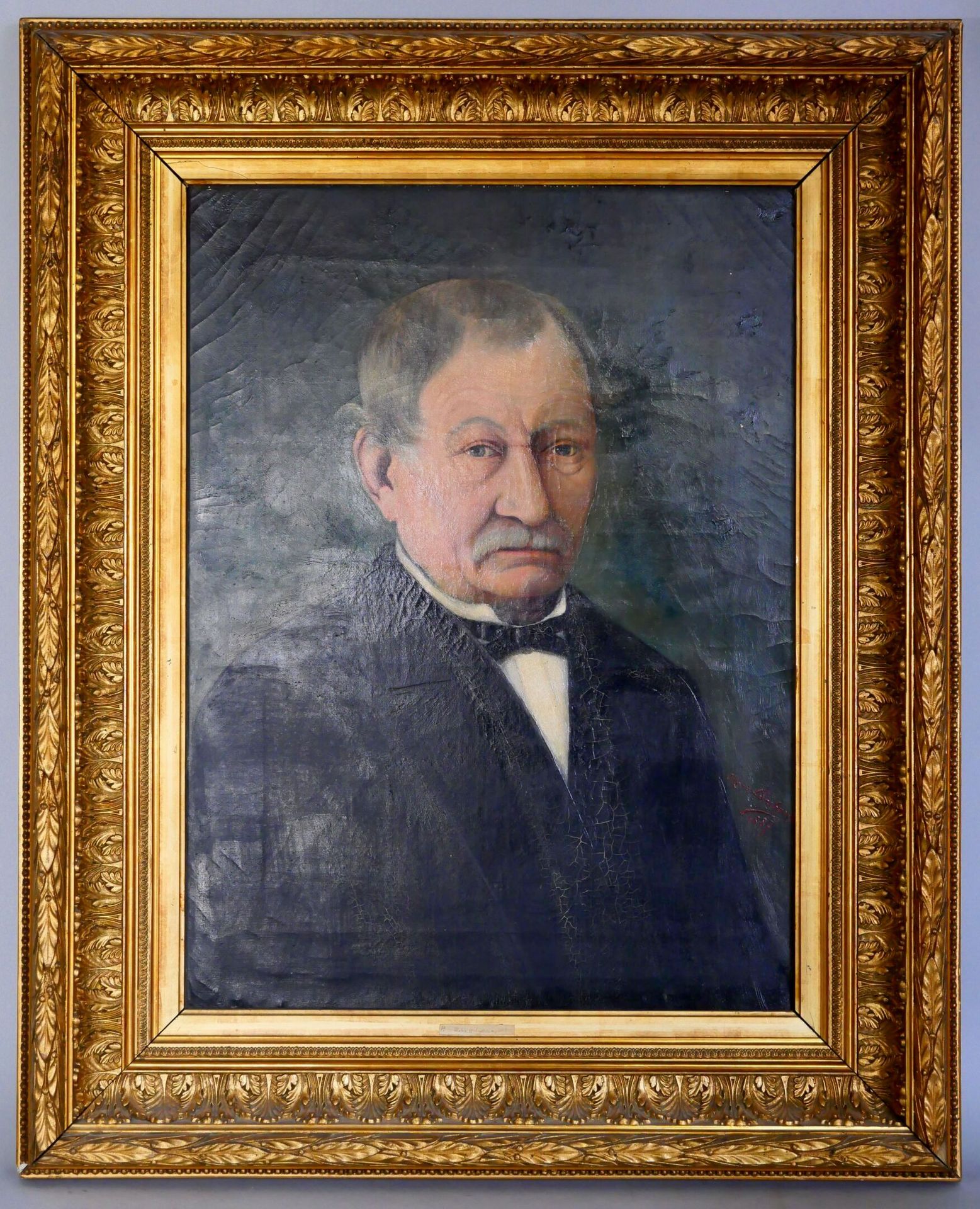 Null 玛丽-孔巴雷。19世纪末的法国学校 
米松先生的肖像 
布面油画，右下方有签名和日期1887年。 
尺寸：61 x 46厘米 
带画框尺寸：82.5 &hellip;