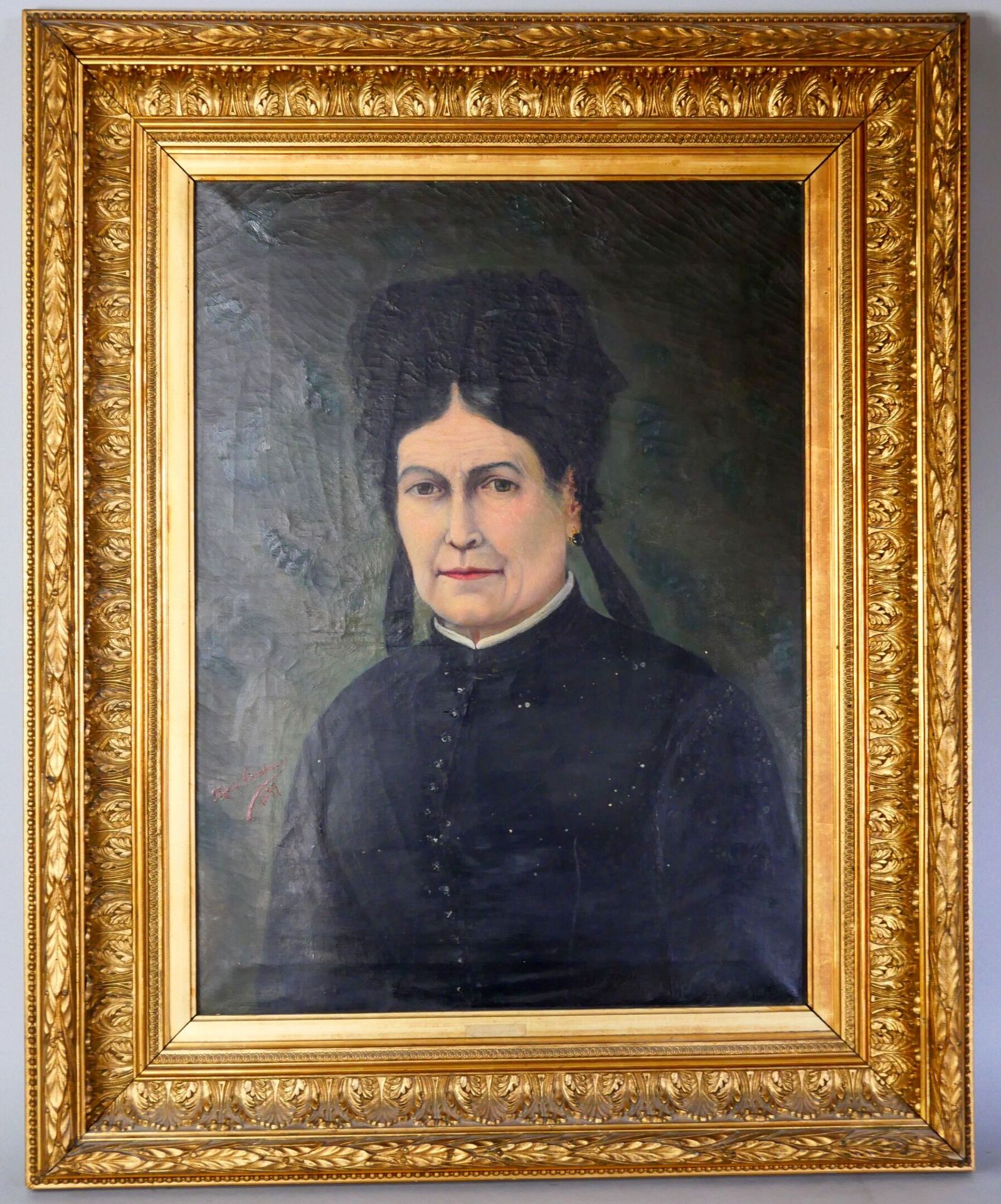 Null Marie COMBARET. Escuela francesa de finales del siglo XIX 
Retrato de Madam&hellip;