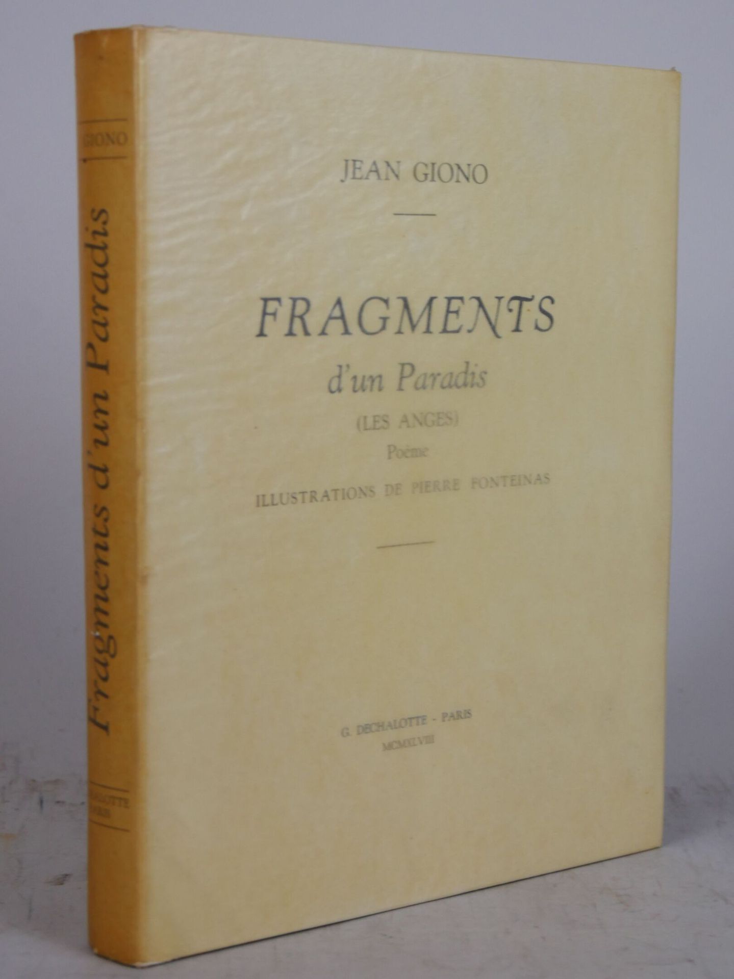 Null GIONO (Jean) & FONTEINAS (Pierre).
Fragments d'un Paradis (les anges) - 诗。附&hellip;