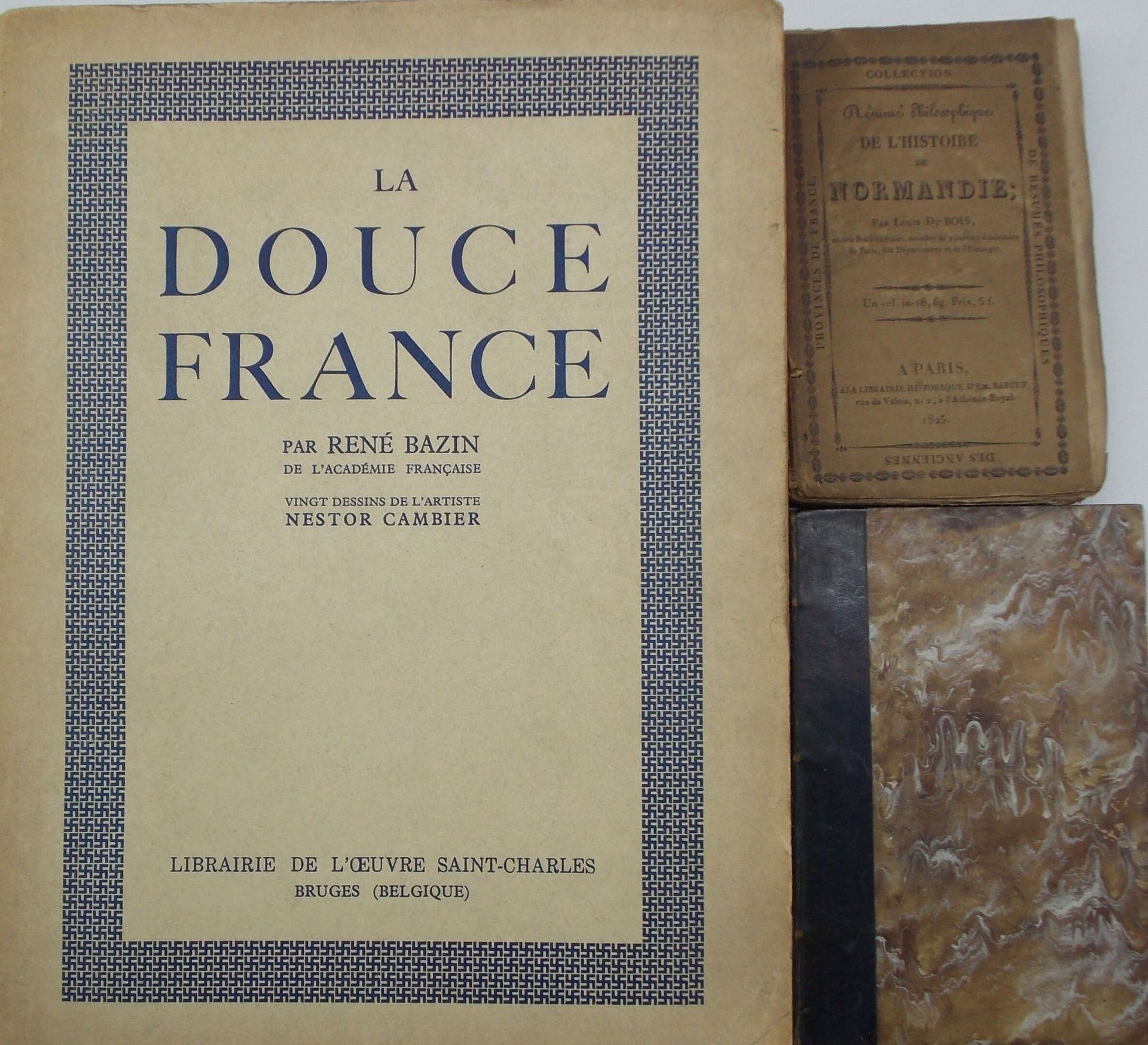 Null [REGIONALISMO]. Conjunto de 3 volúmenes.
BAZIN (René). La Douche France, 20&hellip;