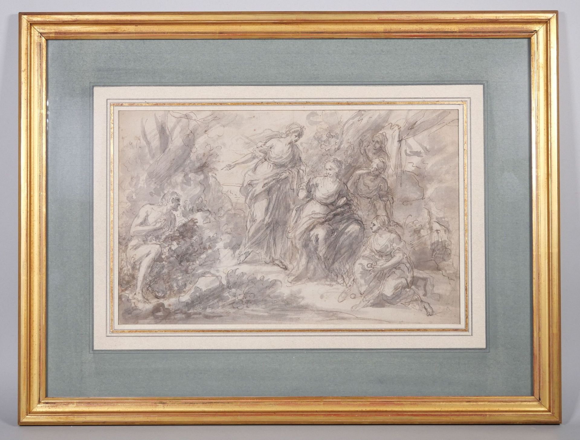 Null Italienische Schule um 1700
Mythologische Szene
Feder und graue Tinte auf s&hellip;