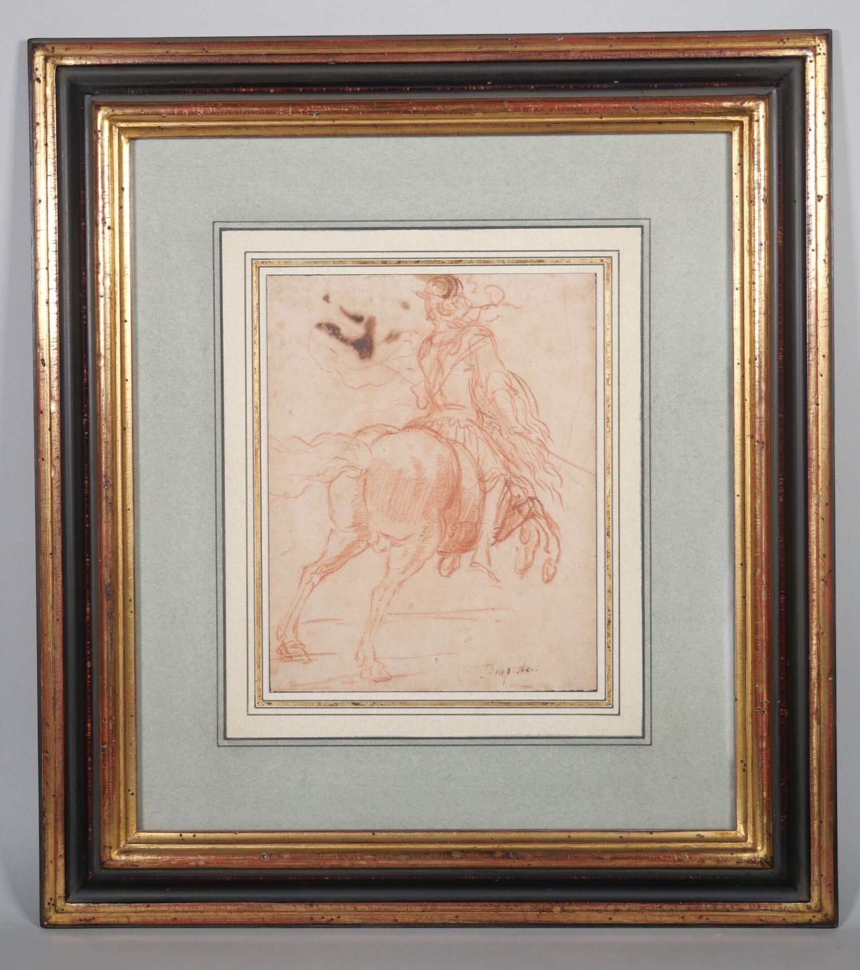 Null Atribuido a Antonio TEMPESTA (Florencia 1555 - Roma 1630)
Jinete de espalda&hellip;