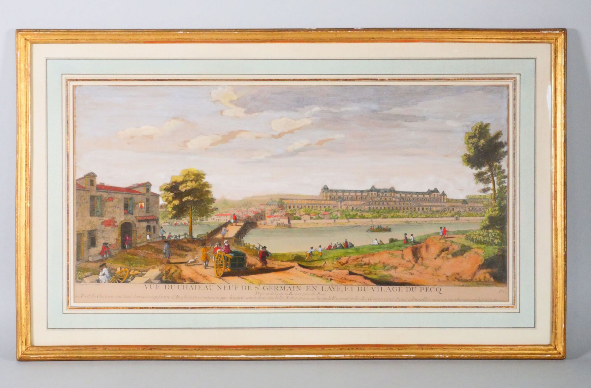 Null Según Jacques RIGAUD (¿1681? - 1754) 
"Vista del Castillo Nuevo de St Germa&hellip;