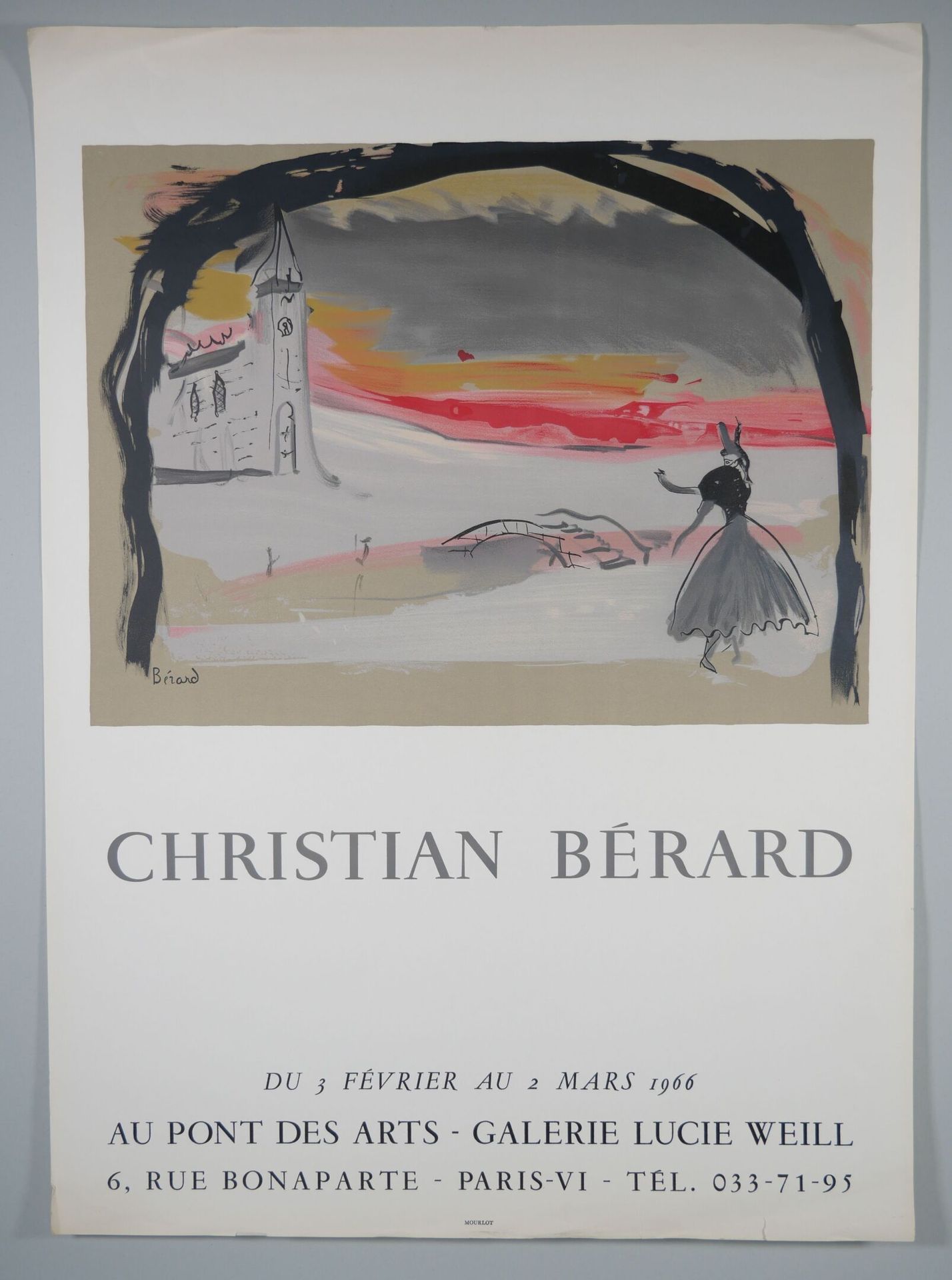 Null 克里斯蒂安-雅克-贝拉尔(1902-1949)
1966年2月3日至3月2日在巴黎Lucie Weill画廊举办的展览的丝网印刷海报。由巴黎Mourl&hellip;