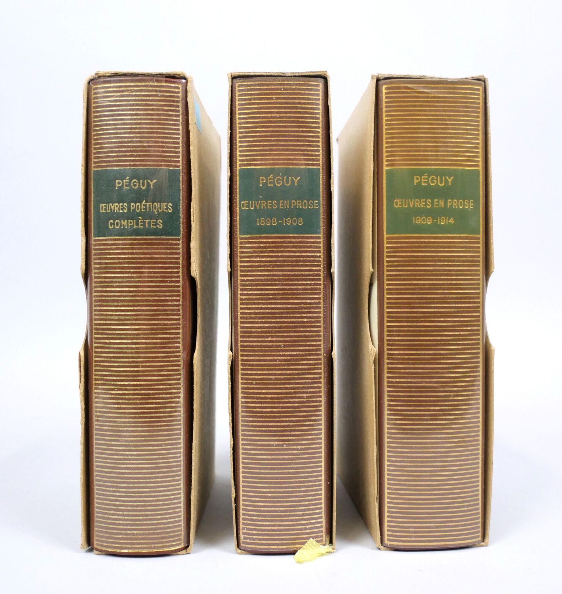 Null BIBLIOTHEQUE DE LA PLEIADE. Ensemble de 3 Volumes. 
Charles Péguy : 
Oeuvre&hellip;