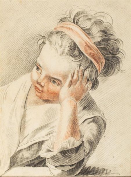 Null Dans le goût du XVIIIe siècle
Petite fille pensive
Crayon et sanguine sur p&hellip;