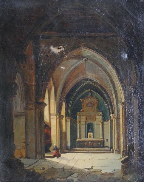 Null GRANET François-Marius (1775-1849), Attribué à
Dans la chapelle
Huile sur t&hellip;