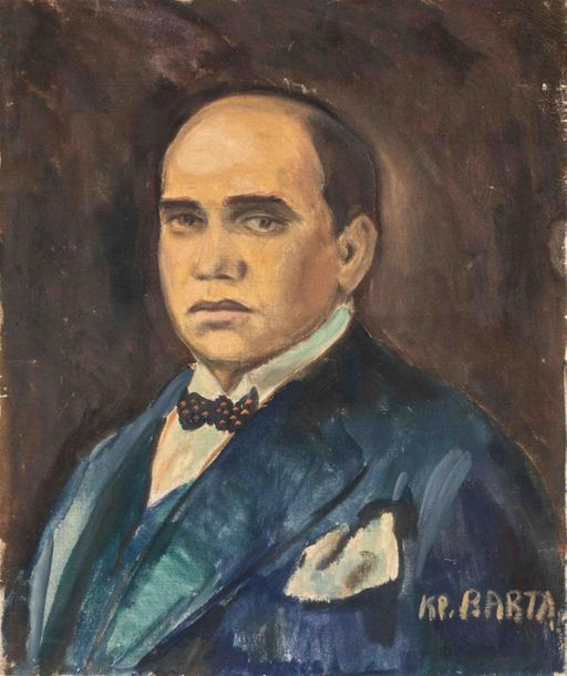Null Laszlo BARTA (1902 - 1961)
Portrait de Salomon LEBOVICI
Huile sur toile, si&hellip;