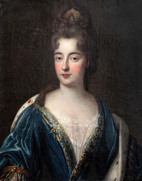 Null TROY François de (1645 - 1730) Attribué à
Portrait présumé de Marie - Anne &hellip;