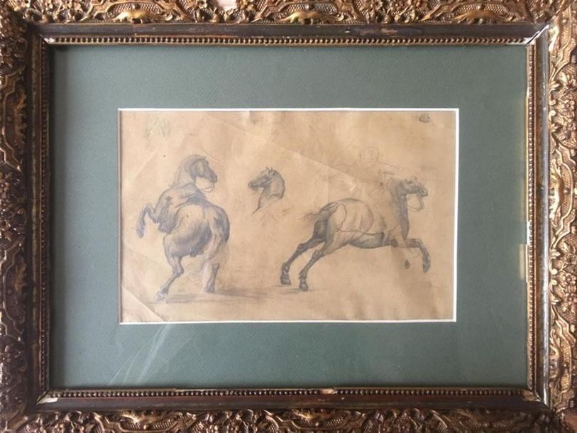 Null École française du XIXème siècle
Étude de chevaux et de cavalier arabe
Grap&hellip;