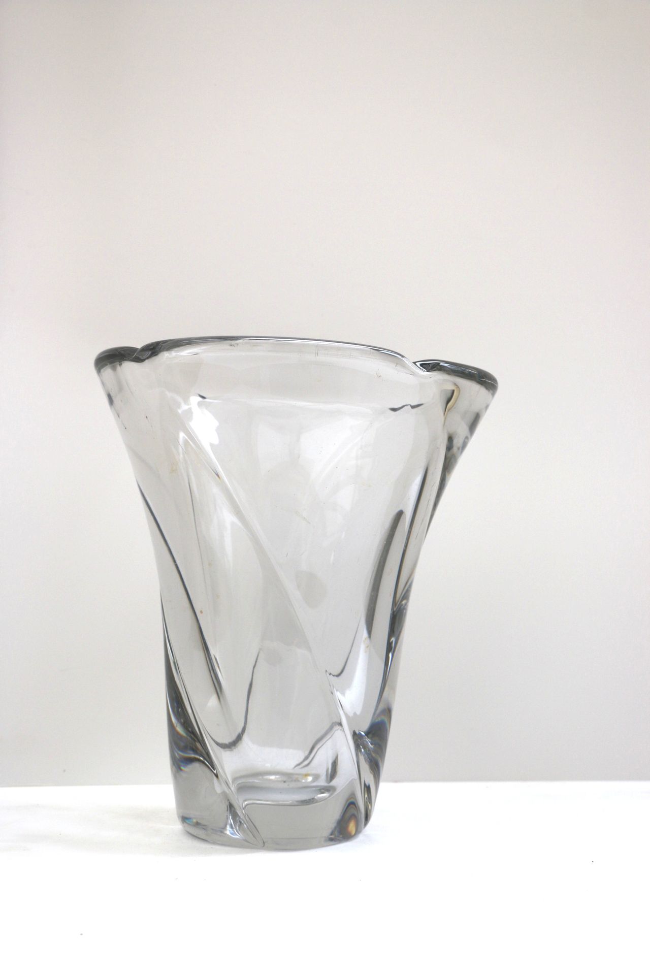 Null DAUM Nancy Large crystal vase H 29 cm