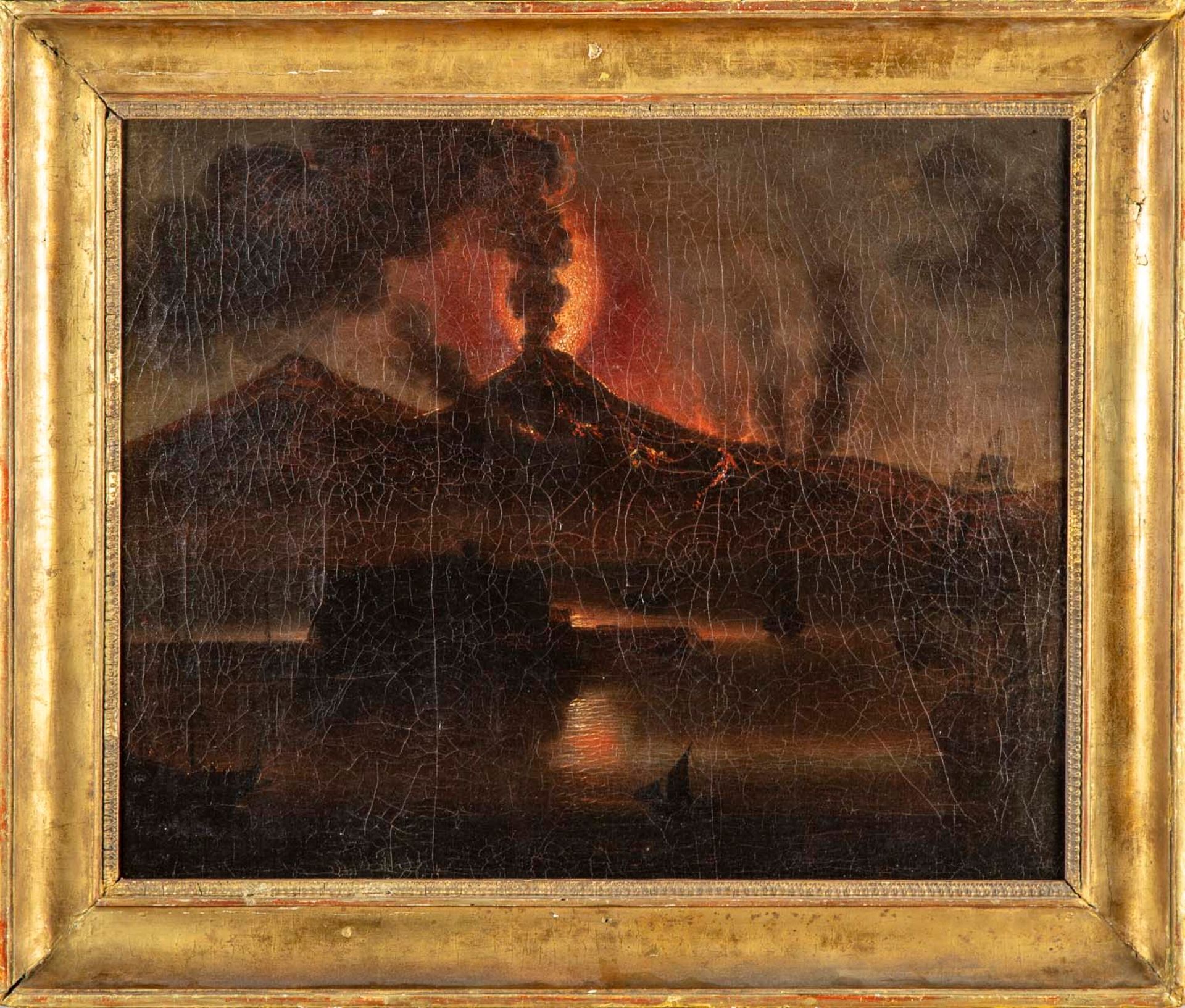 École italienne SCUOLA ITALIANA

Vista del Vesuvio in eruzione

Olio su tela

47&hellip;