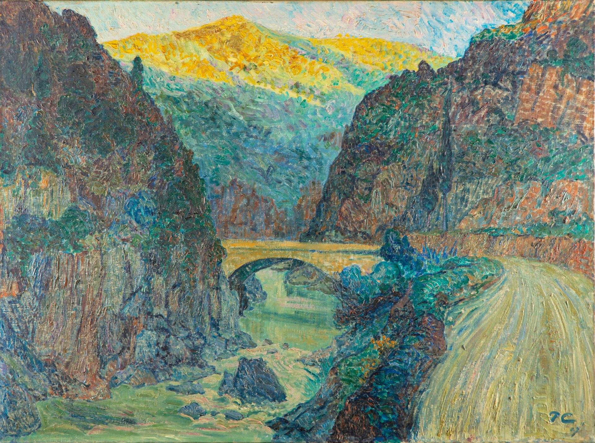 Paul Cirou 保罗-CIROU (1869-1951)

特尼斯峡谷的桥梁 - 阿尔及利亚

布面油画

62 x 80厘米

无框架