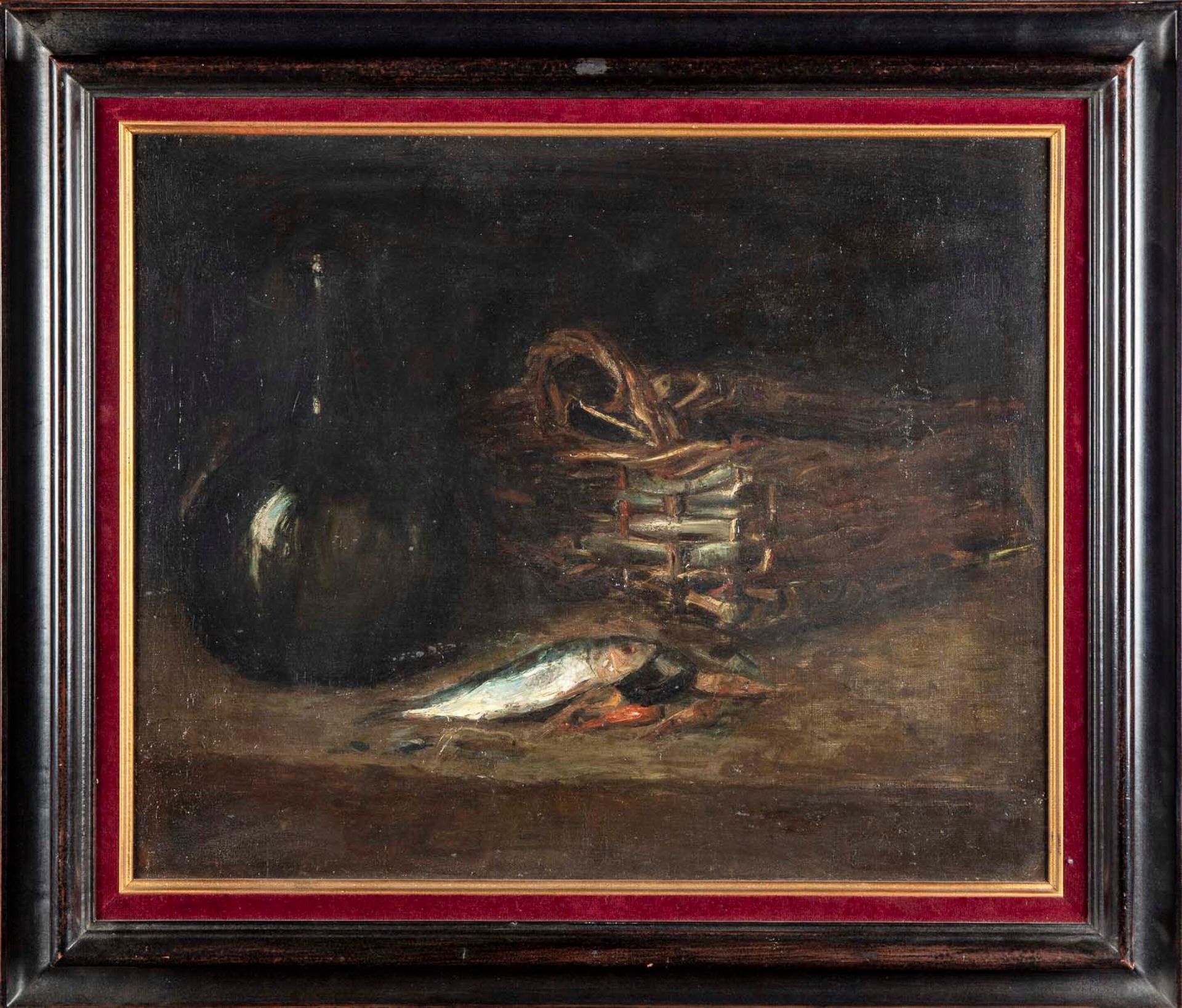 GERMAIN RIBAUT 热尔曼-里伯特(1845-1893)

沙丁鱼的静物

布面油画

右下方有签名

50 x 61厘米