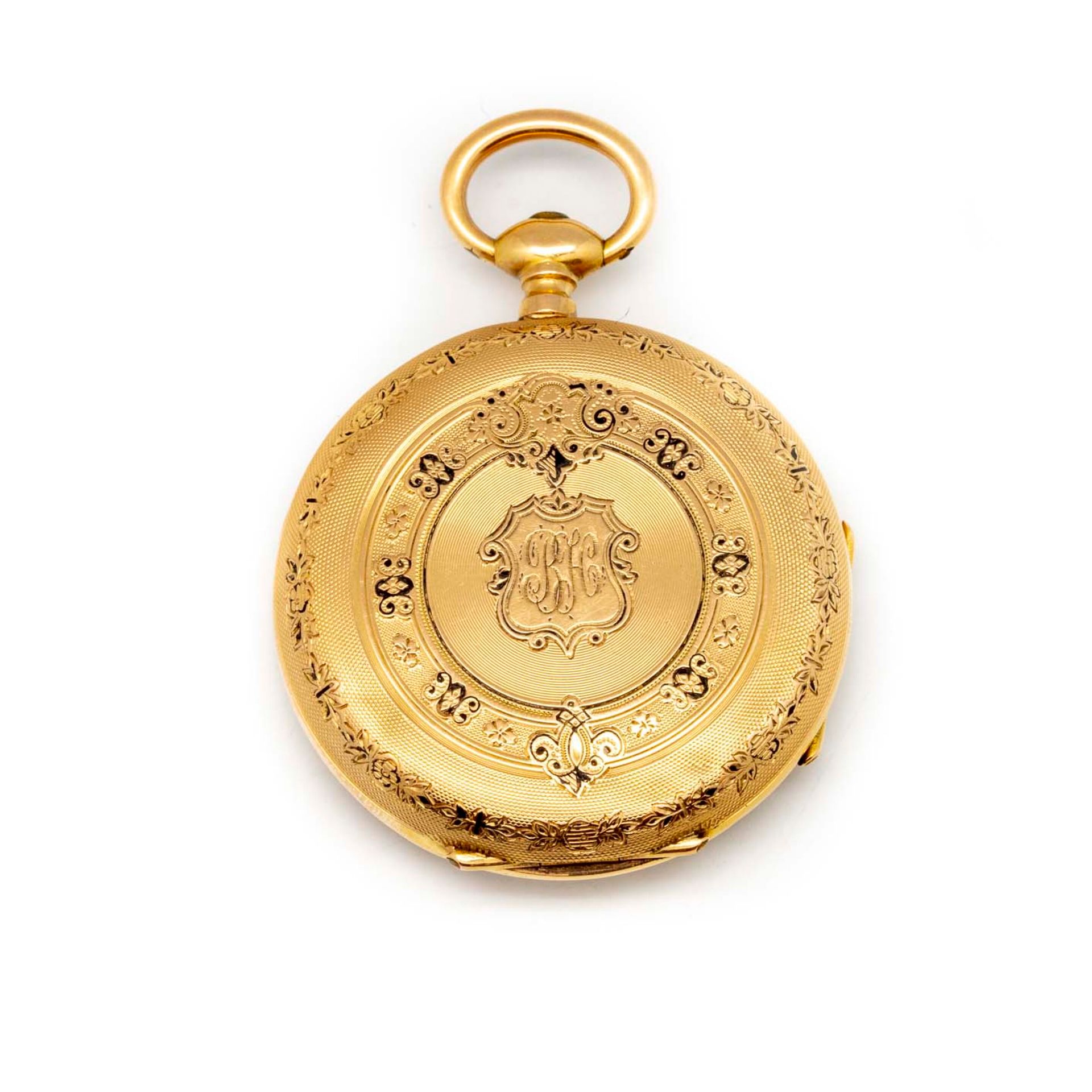 Null Lady's watch in yellow gold in its case with key

Gross weight: 24.5 g.