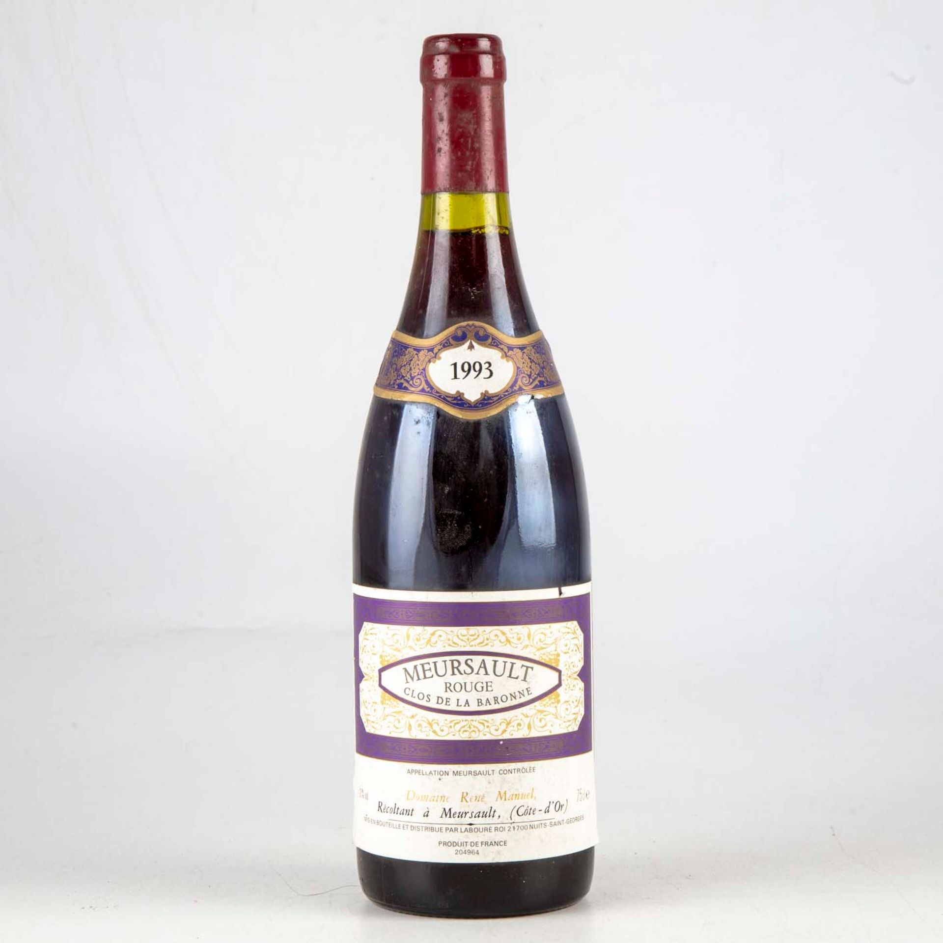 Null 1 bouteille MEURSAULT 1993 Clos de la Baronne Domainerené Manuel 

Niveau B&hellip;