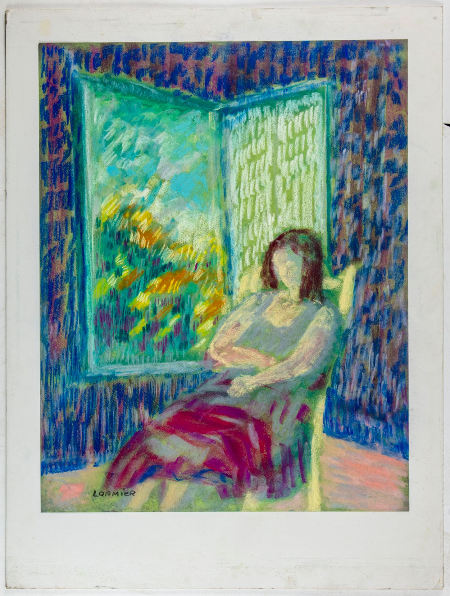 LORMIER Claude LORMIER (1935)

Portrait de femme à la fenêtre

Pastel, signé en &hellip;