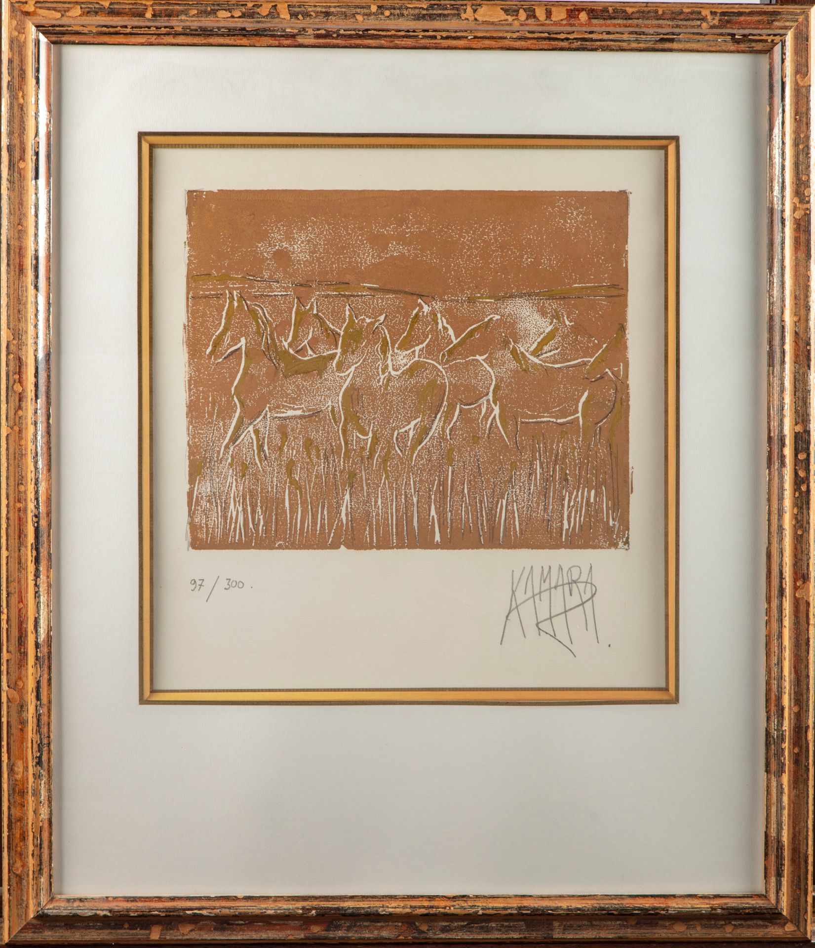 KAMARA Patricia KAMARA (1960 -)

Les chevaux en Camargue

Lithographie

Numéroté&hellip;