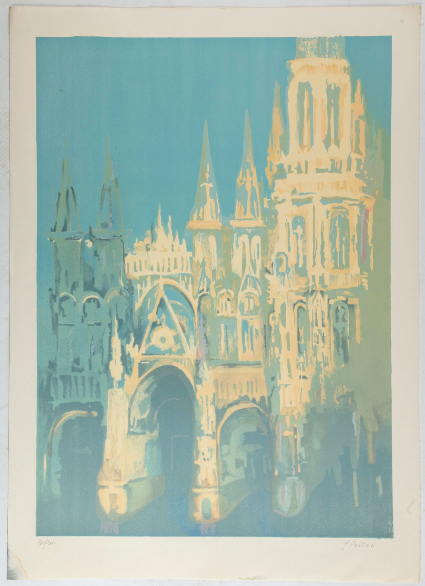 PELTIER Marcel PELTIER (1924-1998)

Cathédrale de Rouen

Lithographie, contresig&hellip;