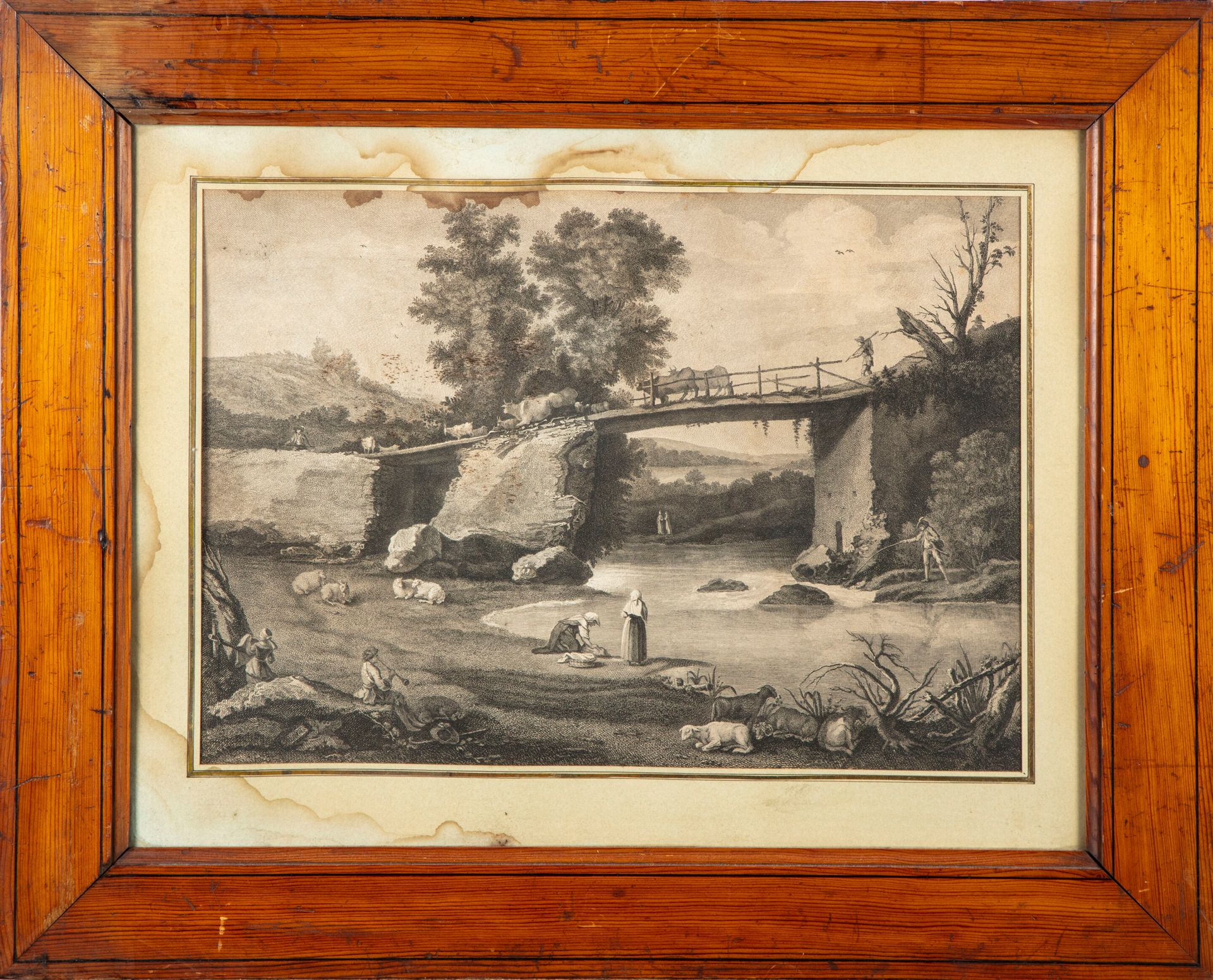 Null HOLLAND SCHOOL frühes 19. Jahrhundert

Pastorale Szene an der Brücke

Schwa&hellip;