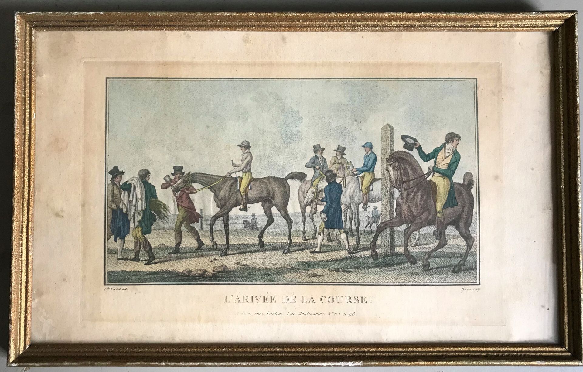 VERNET After Carle VERNET, engraved by DARCIS

The arrival (sic) of the race

En&hellip;