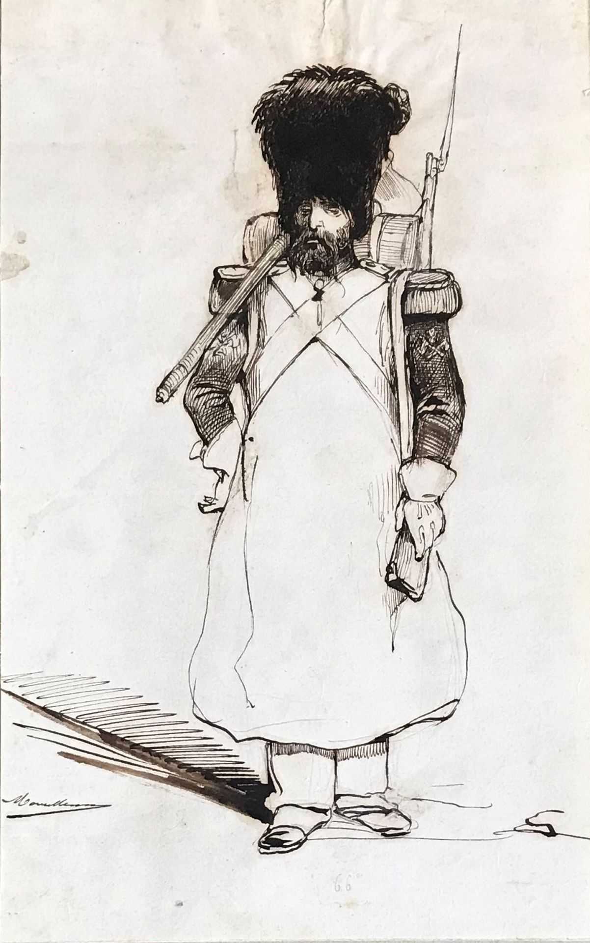 BOUILLERON Adolphe BOUILLERON ( 1820 - 1881)

Grenadier des Kaiserreichs

Tusche&hellip;