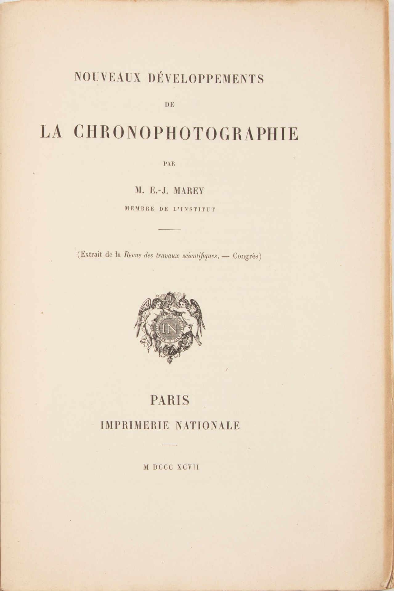 Null MAREY (Étienne-Jules), médecin, inventeur de la chronophotographie (1830-19&hellip;
