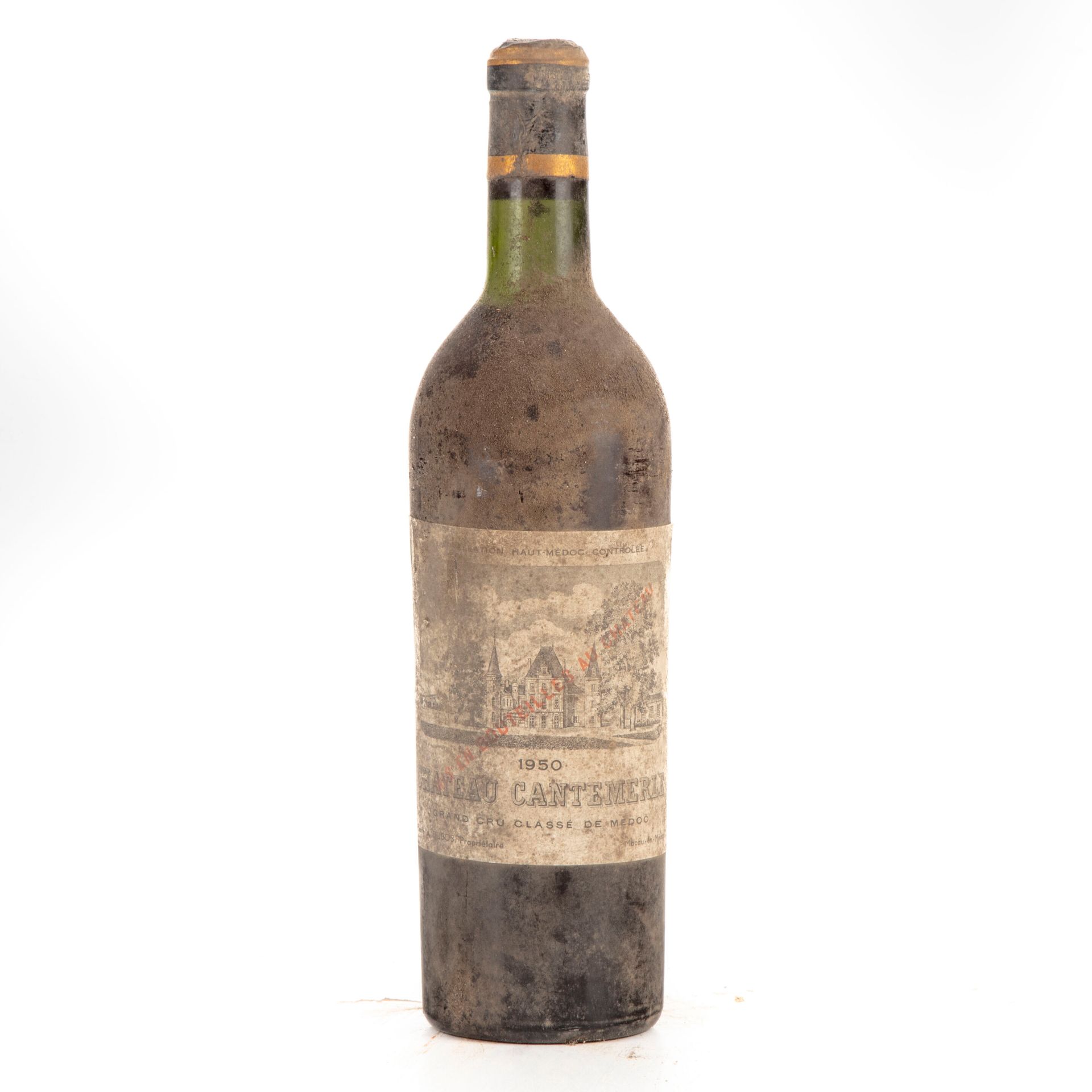 Null "1 bottiglia Château Cantemerle 1950 Haut-Médoc

(N. Lb E. A, tm)"