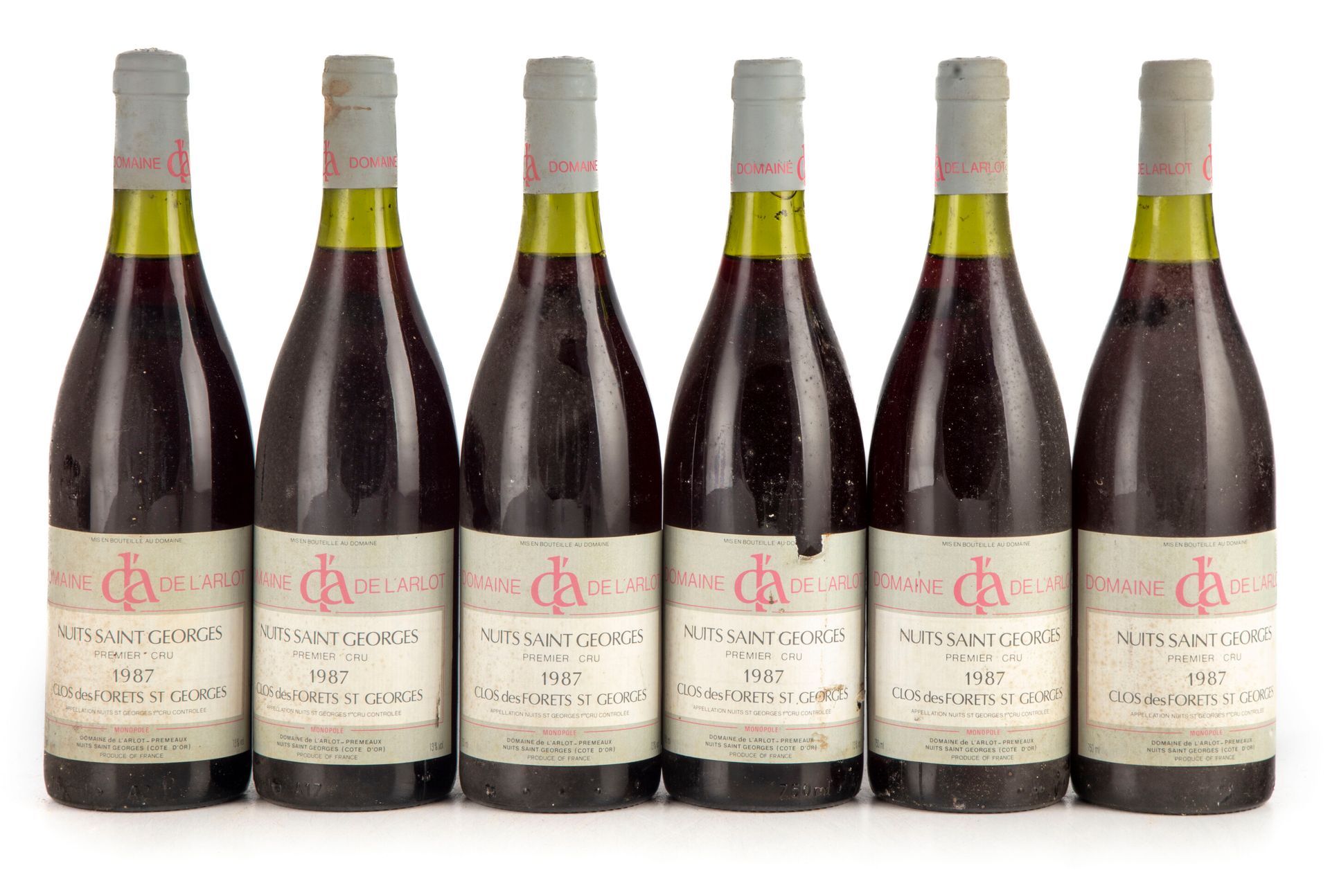 Null "12 bottles Nuits Saint Georges 1987 ""Clos des forêts Saint-Georges"" Doma&hellip;