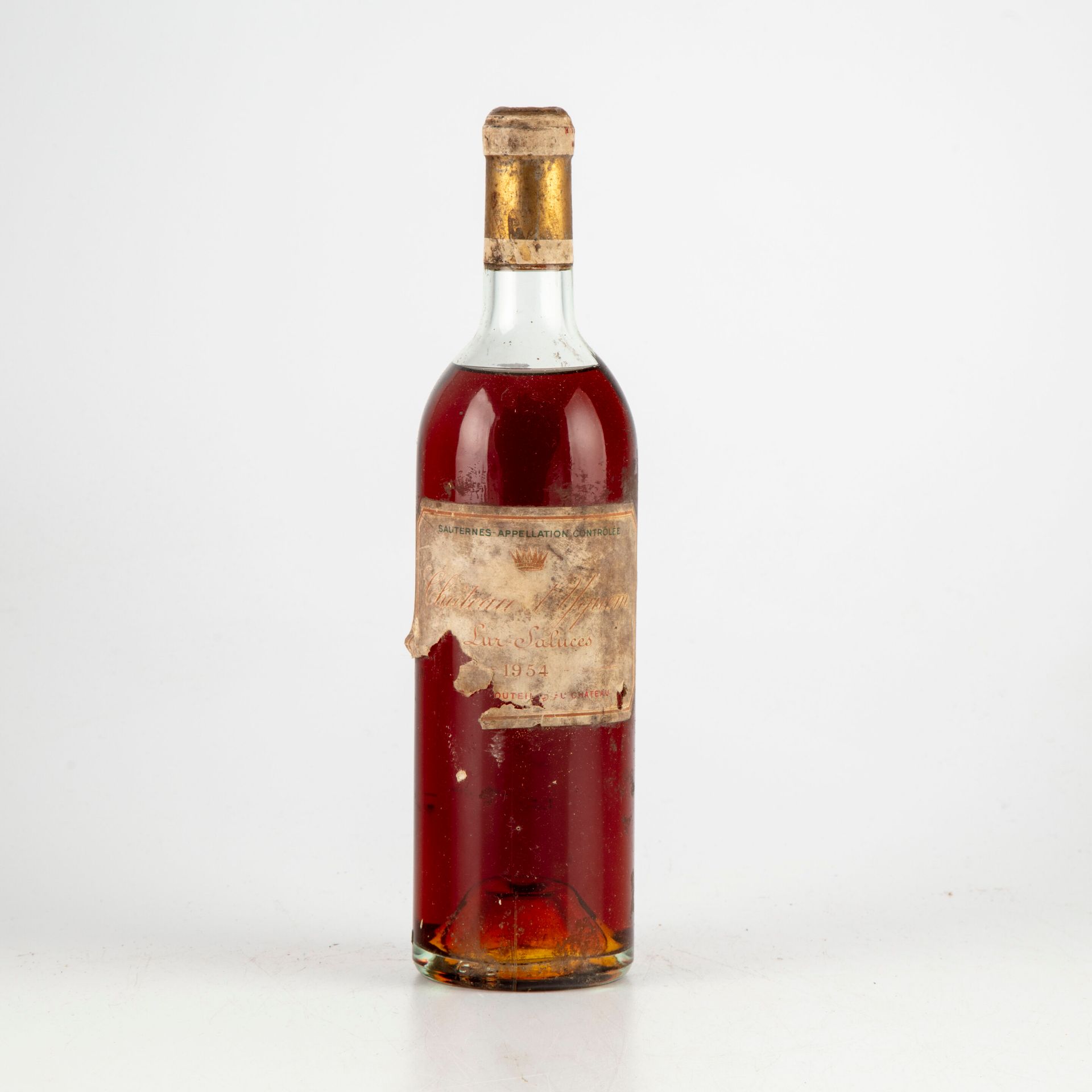 Null 1 Flasche CHÂTEAU D'YQUEM 1954 1er Cru Supérieur Sauternes. 

(Niveau obere&hellip;