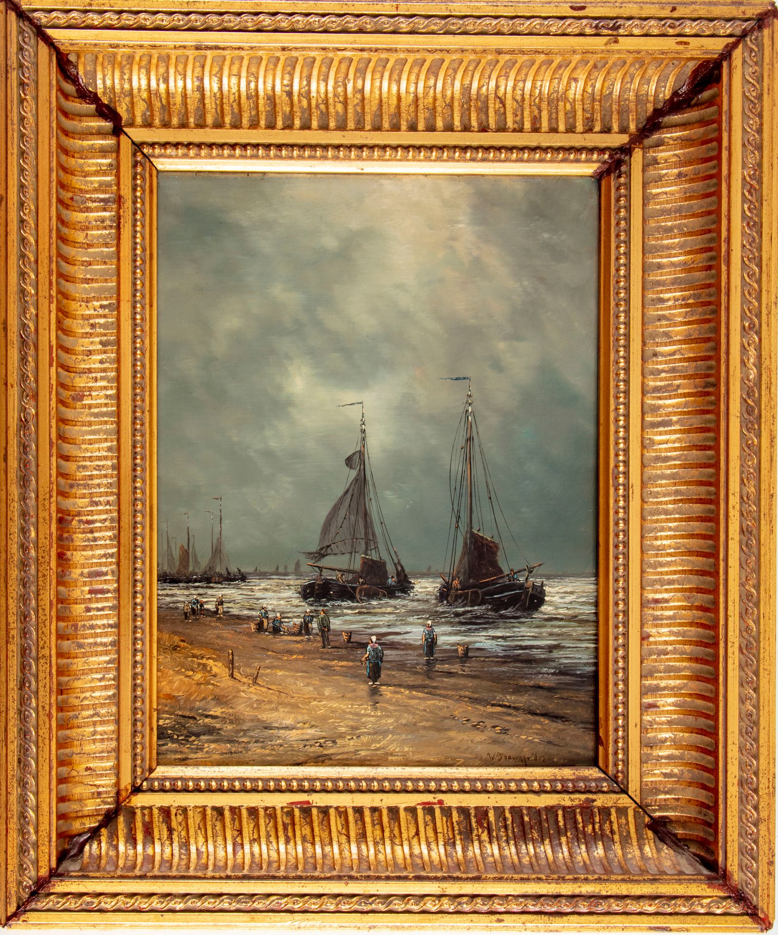 ECOLE FRANCAISE XIXè 19th century FRENCH SCHOOL

Animated seaside

Oil on panel,&hellip;