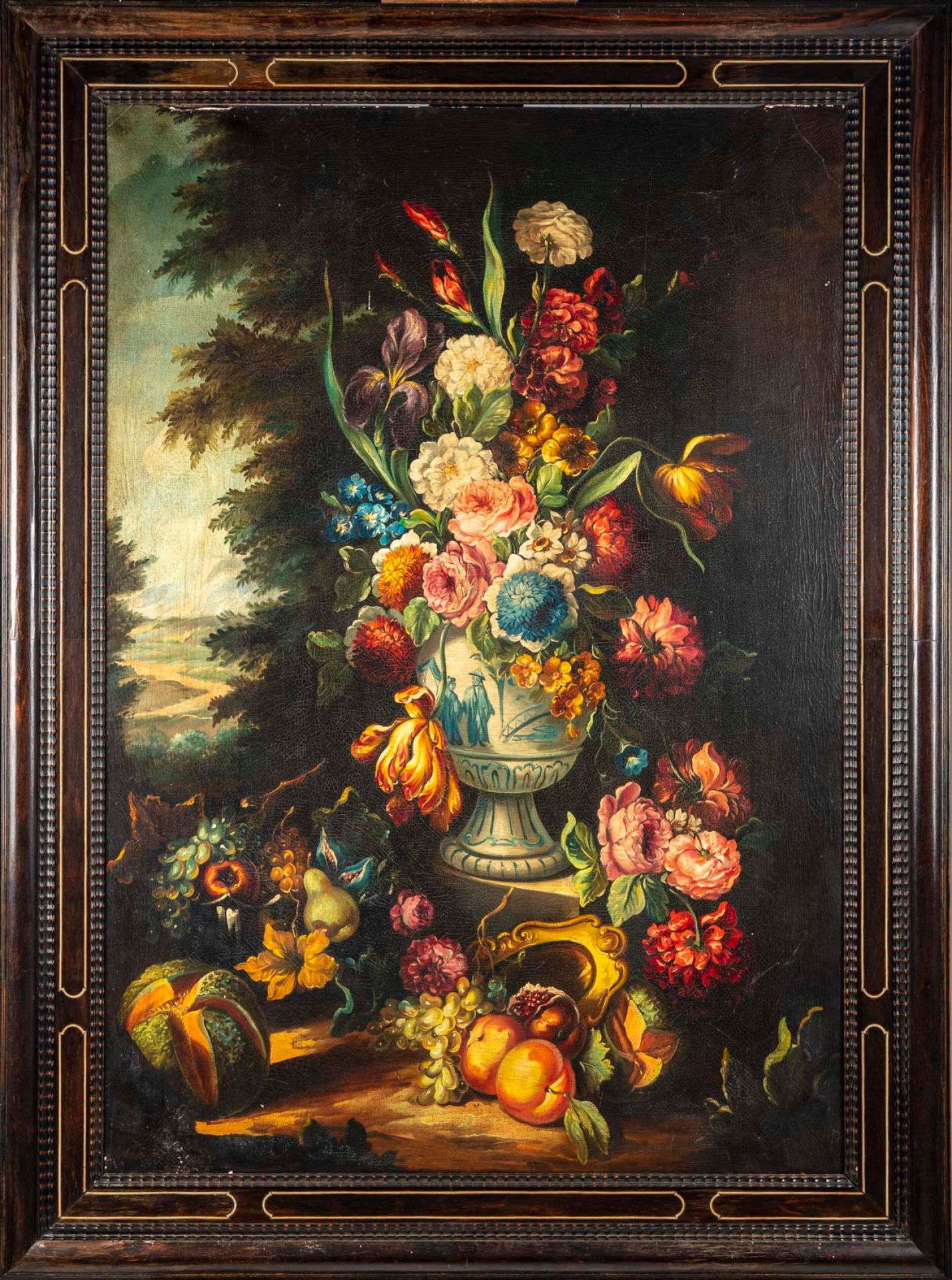 École hollandaise 17世纪霍兰德学校的味道

中国花瓶中的花束

布面油画

99 x 68 厘米

17世纪荷兰风格的饰面框架