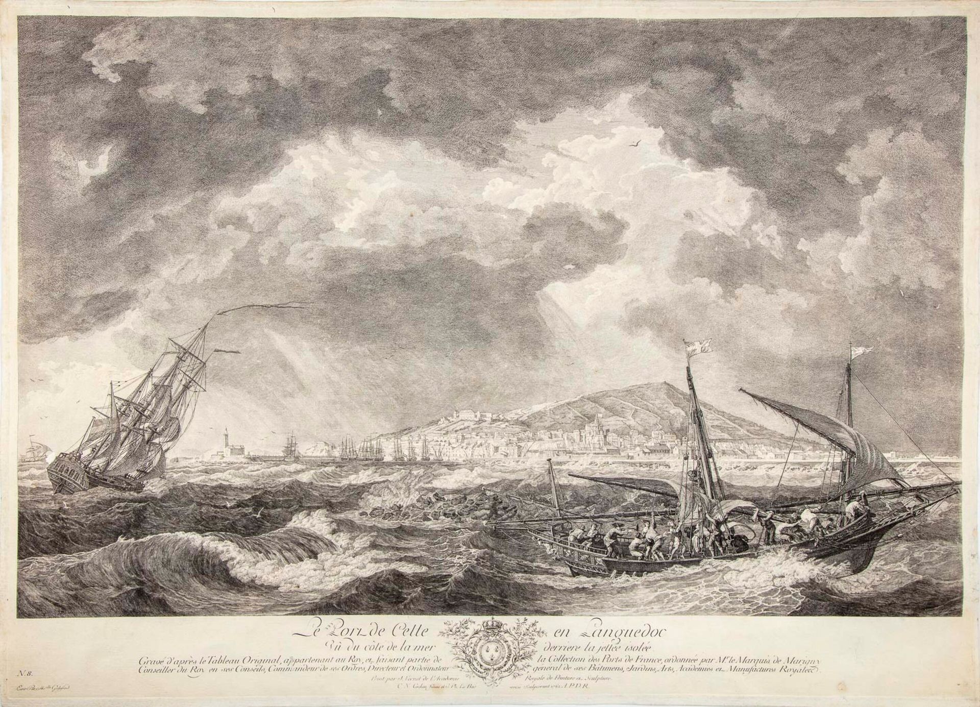 VERNET 根据Claude-Joseph VERNET (1714-1789)的作品，由Charles-Nicolas COCHIN和Jacques Phi&hellip;