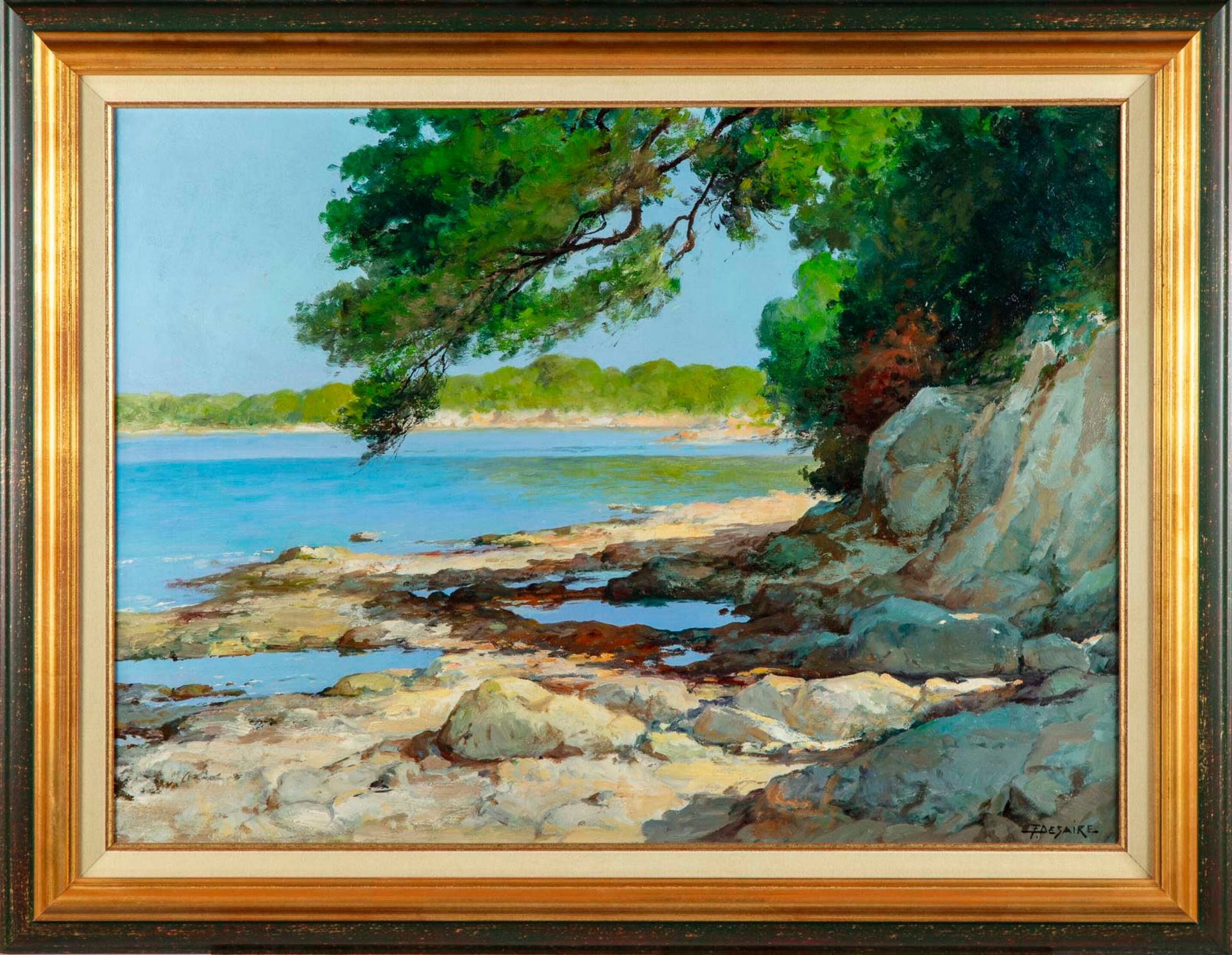 DESAIRE 费尔南-戴赛尔 (1885-1958)

海滨 - 安提布角

布面油画，左下角有签名

54 x 73 cm