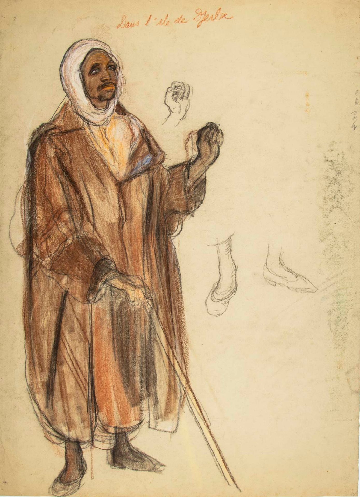 SUREDA 安德烈-苏雷达(1872-1930)

谈话内容

盲人（注释：《在杰尔巴岛》）。

纸上木炭和水粉画，正反面均有签名，右下方有印章

48 x &hellip;