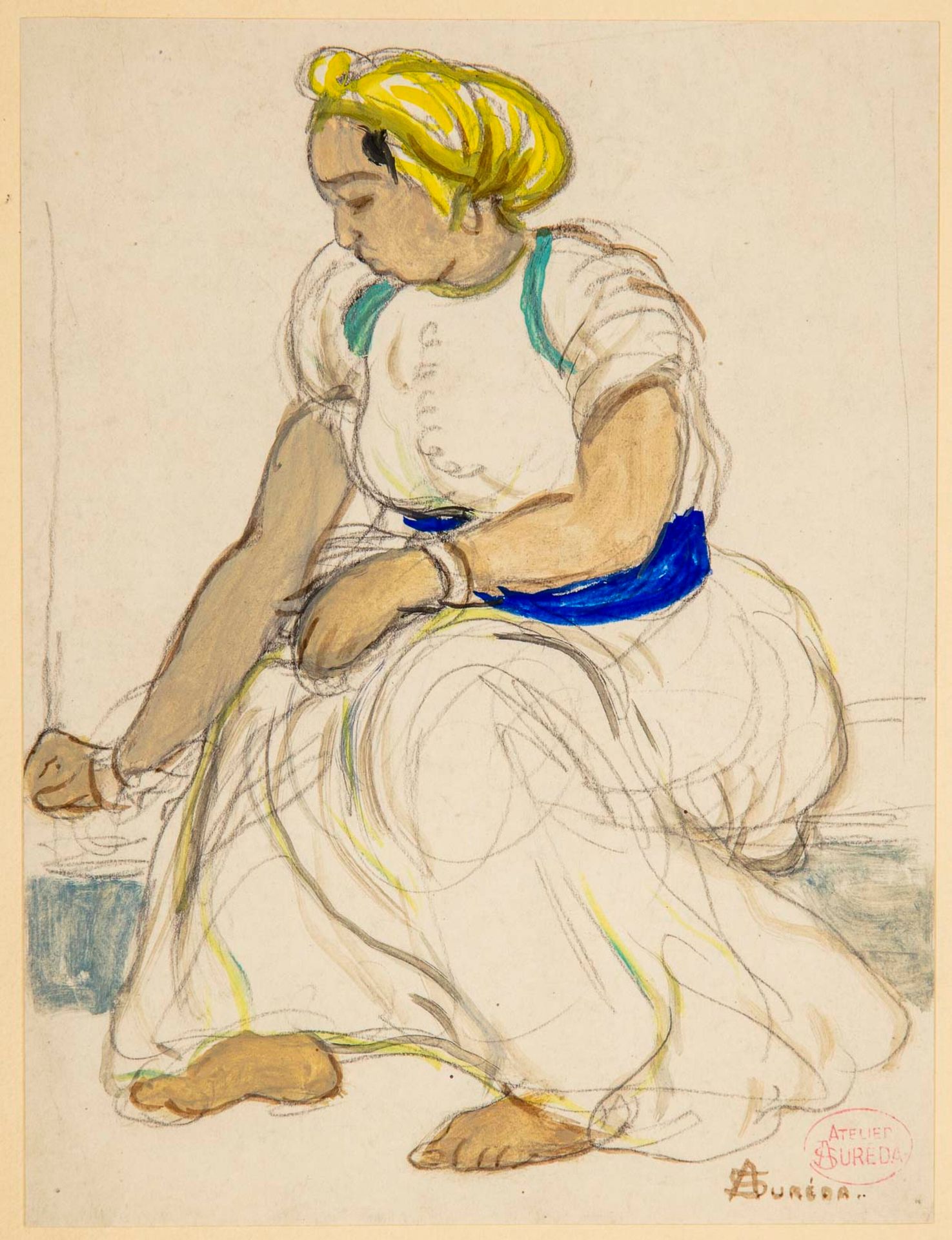 SUREDA André SURÉDA (1872-1930)

Mujer marroquí calentando

Dibujo a carboncillo&hellip;