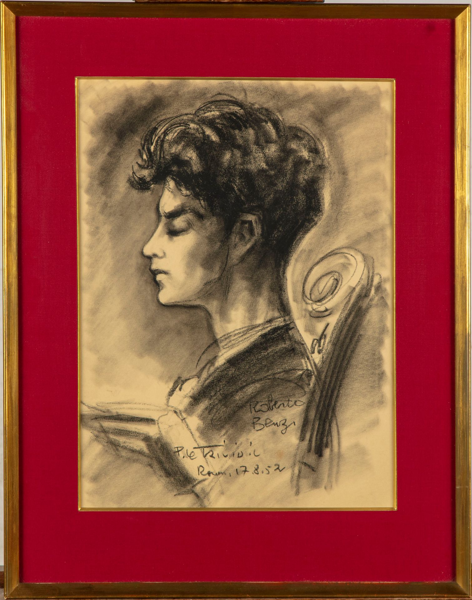 Null Pierre LE TRIVIDIC (1898-1960)

Portrait of Roberto Benzi 

Charcoal, signe&hellip;