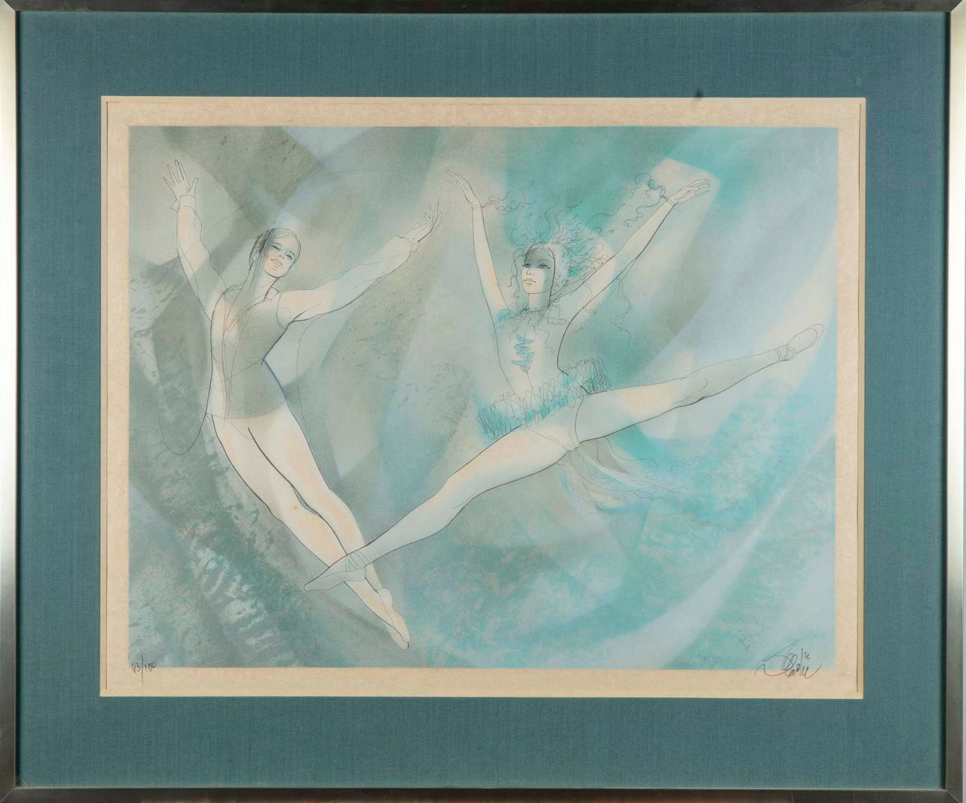Null Jean-Baptiste VALADIE (1933)

Los bailarines 

Litografía sobre papel japon&hellip;