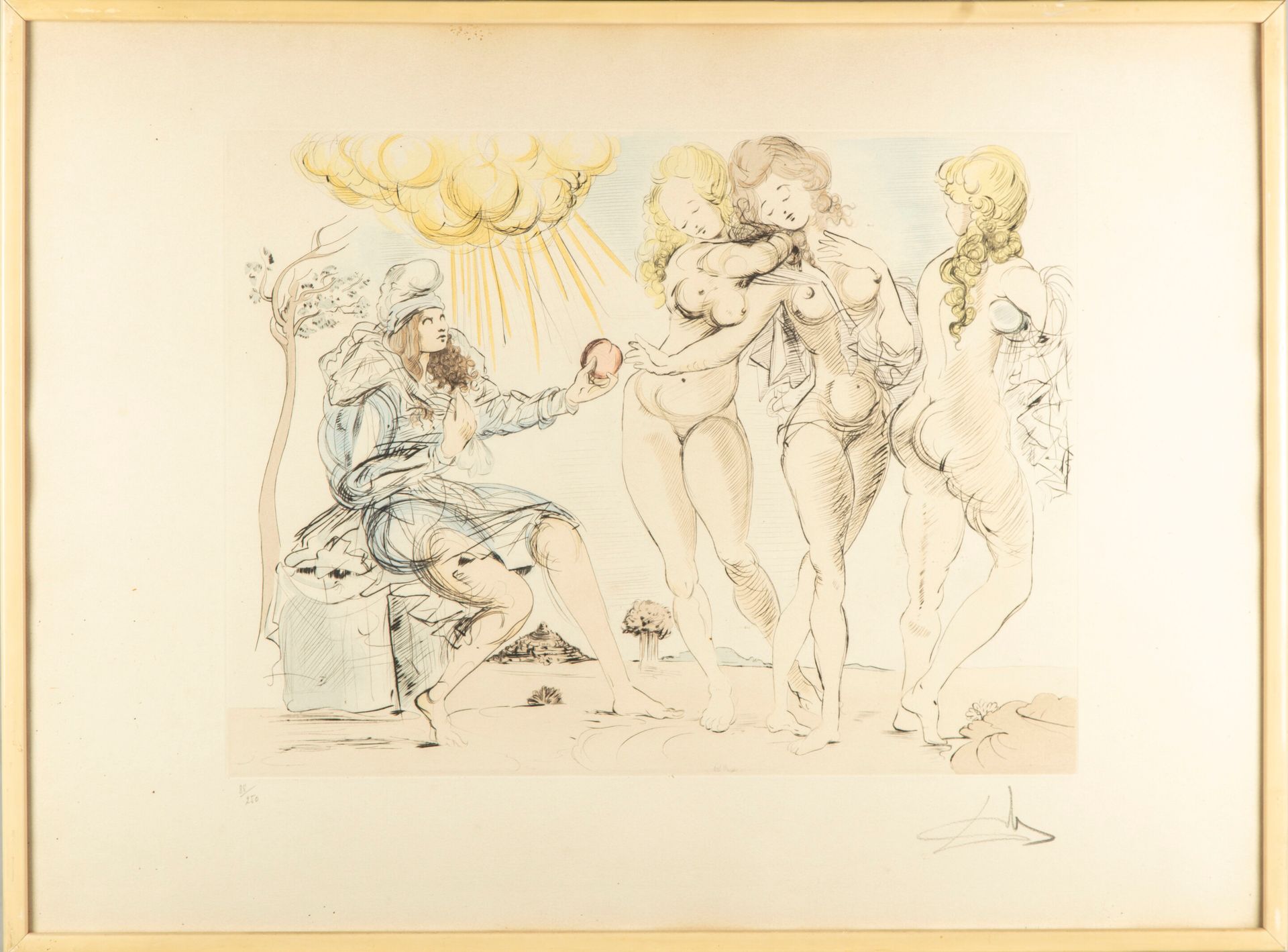 Null Salvador DALI (1904-1989) 

Les trois Grâces

Gravure en couleurs, signée e&hellip;