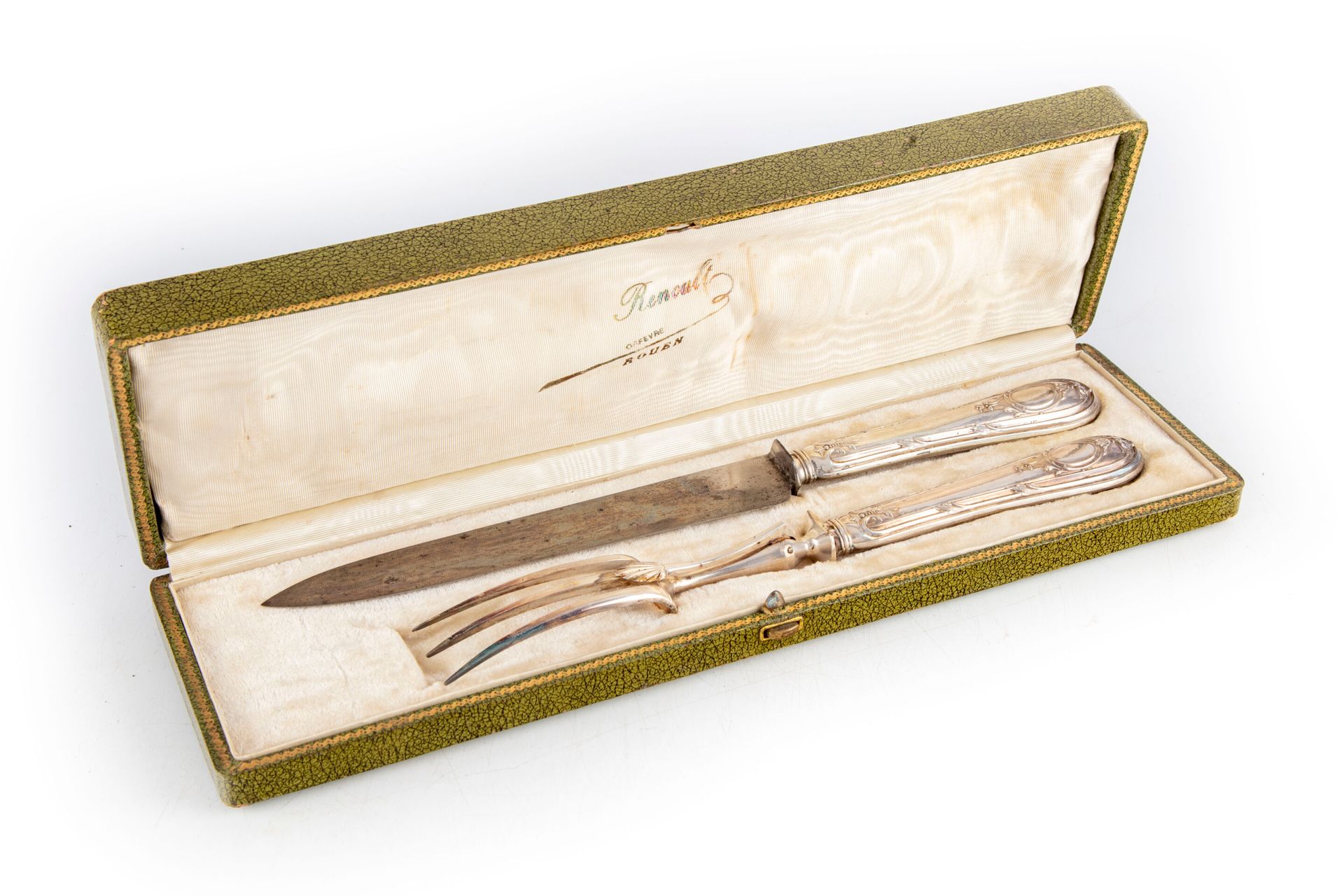 Null Cutlery, silver handle stuffed in the Louis XV style

Minerva hallmark

Som&hellip;