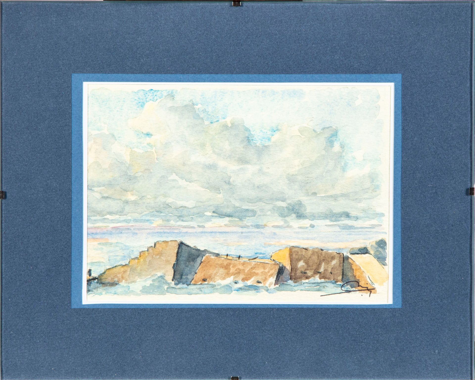 Null 现代学校

海边

水彩画，右下角有签名

14 x 19 厘米

对玻璃的意外