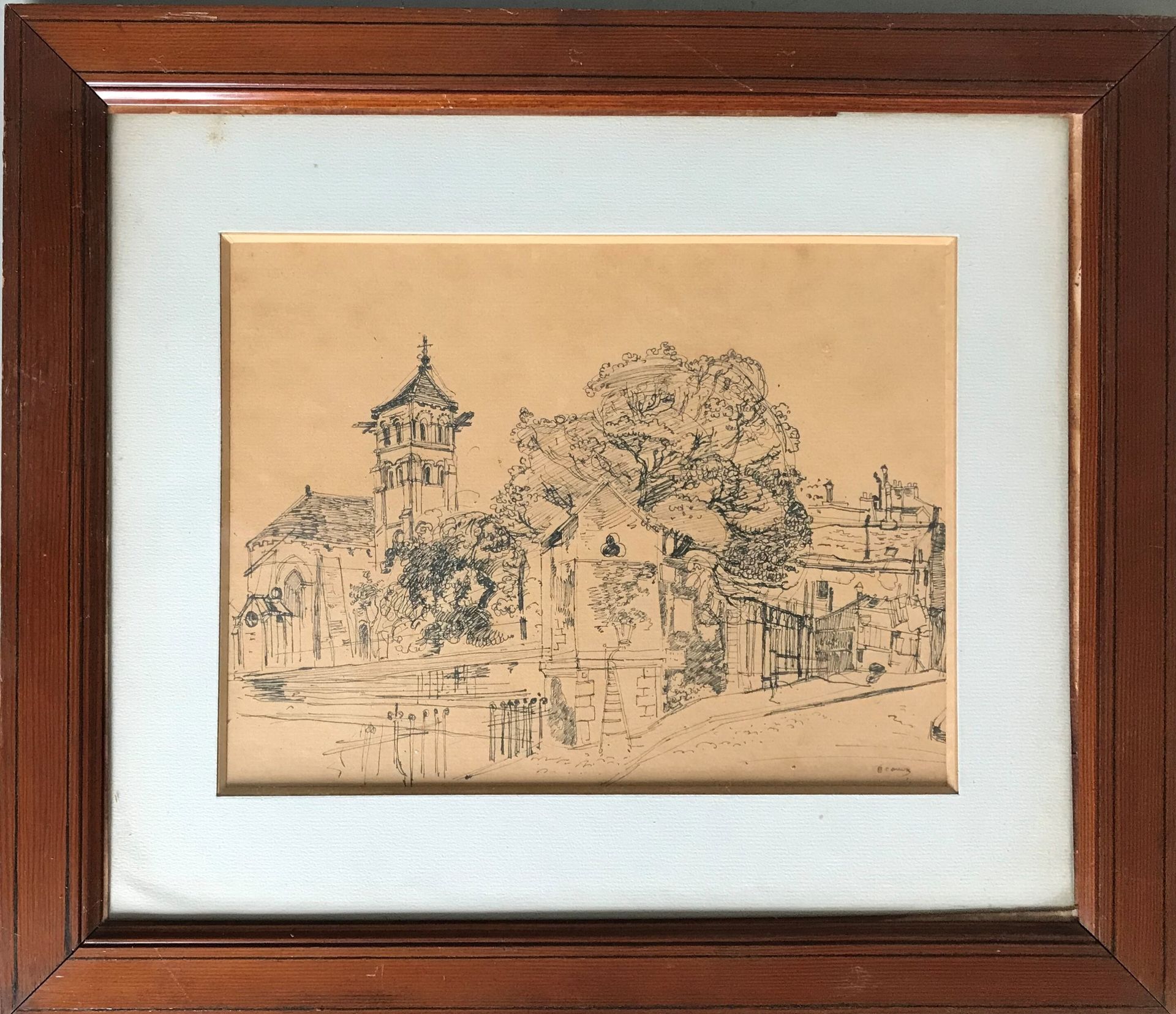 Null 雅克-贝瓦 (1889- ?)

教堂和街道的景色

铅笔画

右下方有签名

22,5 x 30 cm

带圆角的木质框架