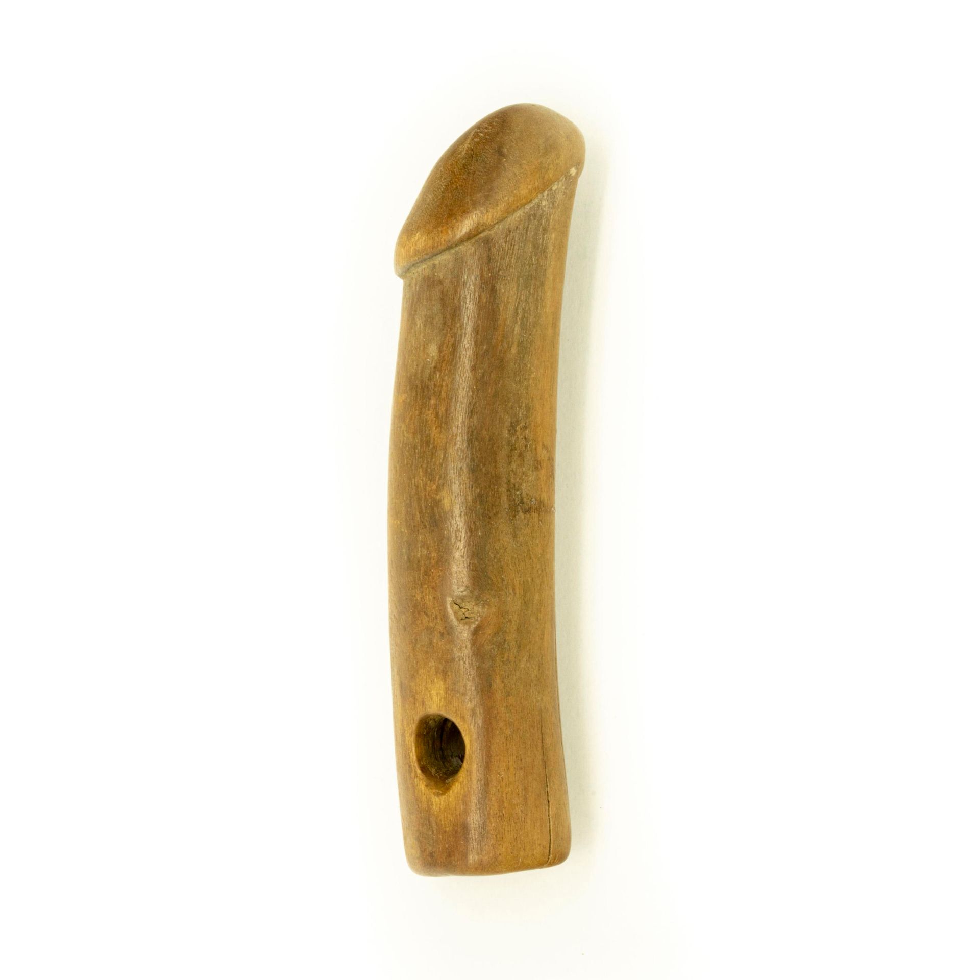 Null 雕刻的木制阴茎或Palad Khik，用于保护和生育。

暹罗北部--19世纪末

L. : 8 cm