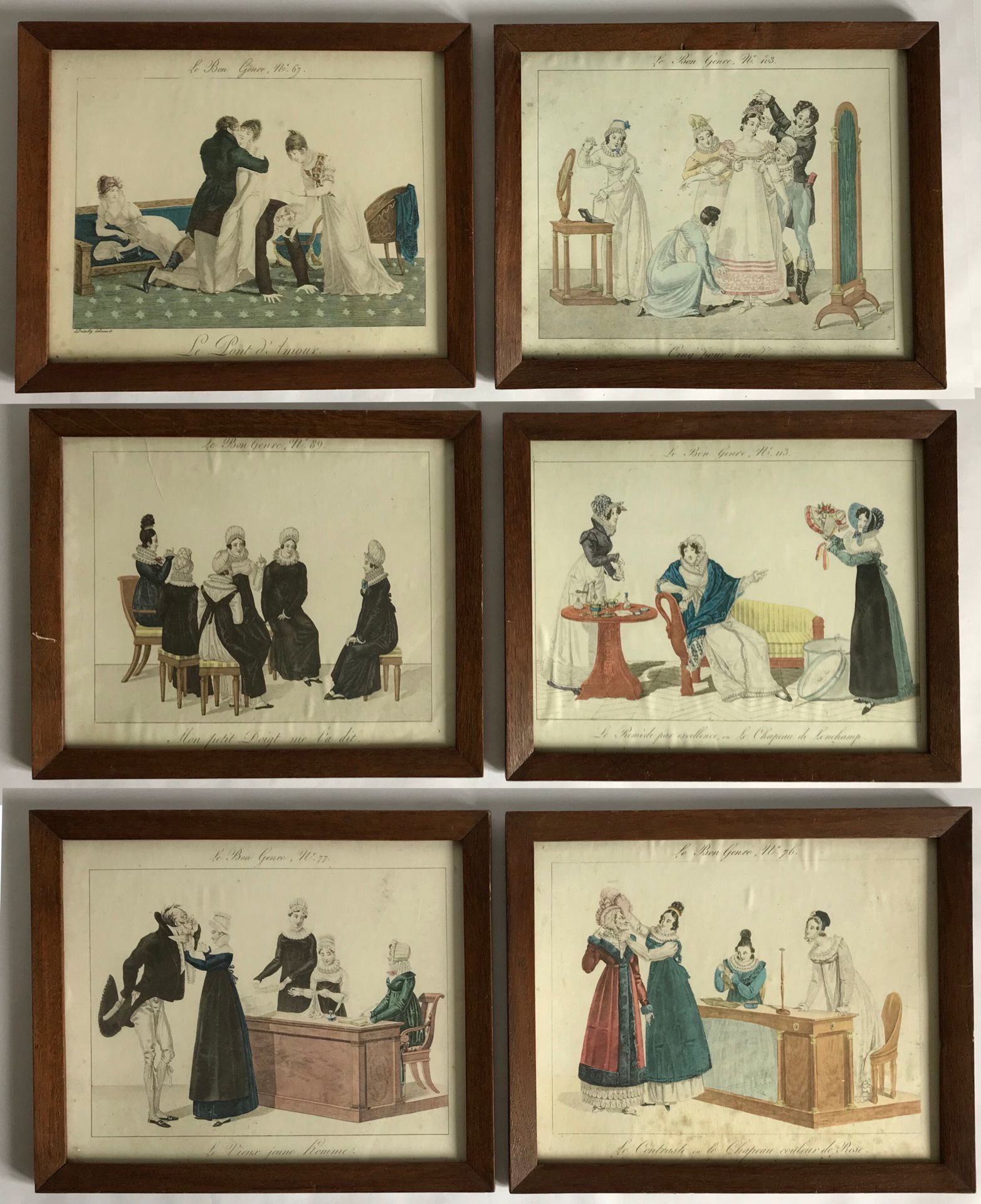 Null After DUTAILLY

Set of six framed reproductions from the series: Le Bon Gen&hellip;