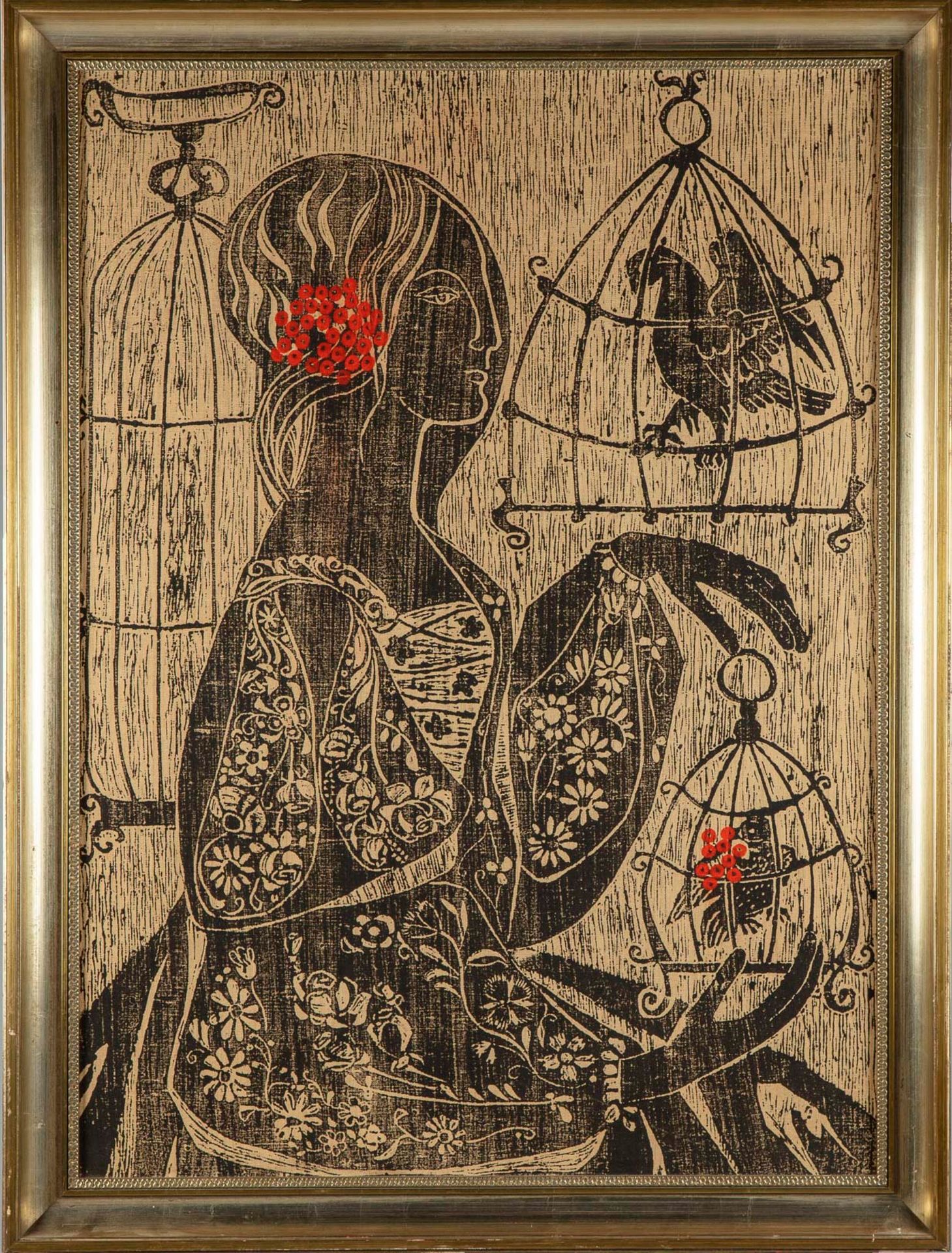 Null Batik à décor de femme et cage à oiseau

Encadré

87 x 63 cm