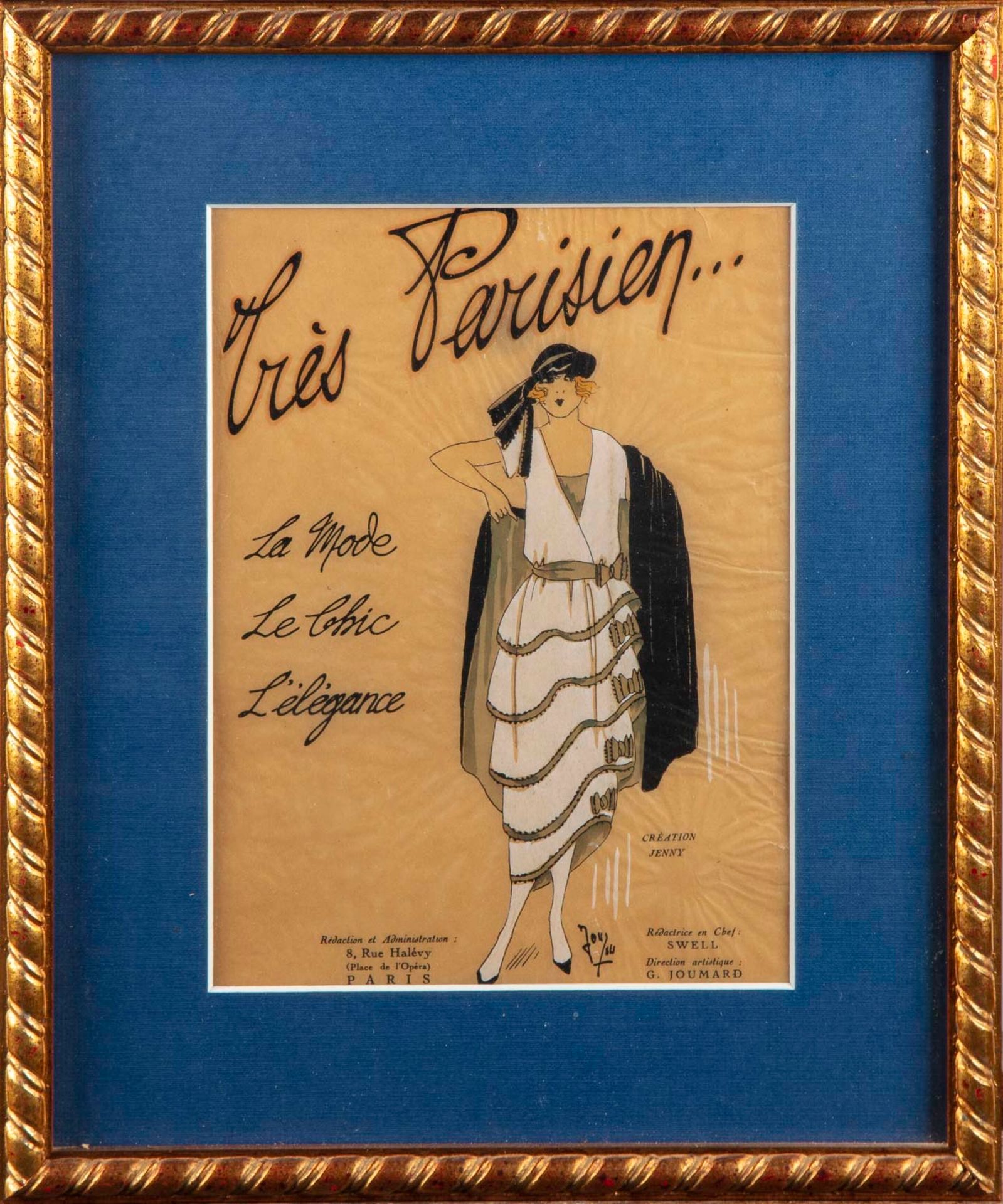 Null 据G.JOUMARD

非常巴黎，时尚，别致，优雅。

钢网板

大约1926年

23 x 17 cm 正在观看