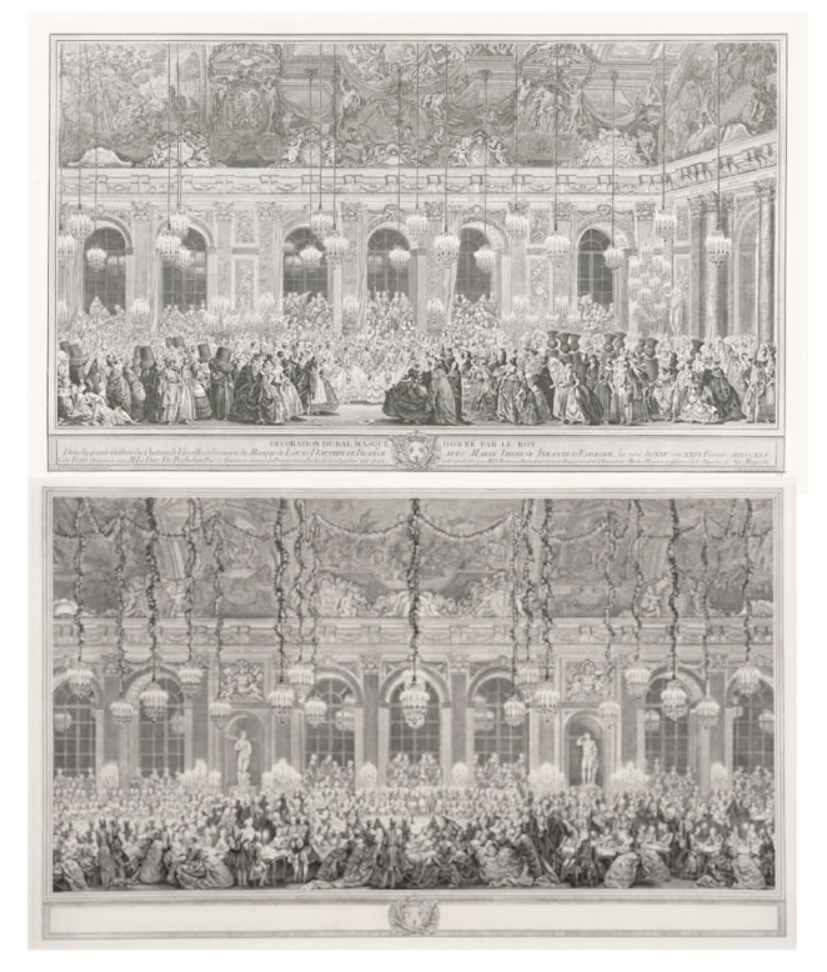 Null 在儿子查尔斯-尼古拉-库欣（1715-1790）之后

国王在凡尔赛宫大画廊举行的假面舞会的装饰 - 1746年

国王和王后在凡尔赛宫大画廊的游戏
&hellip;