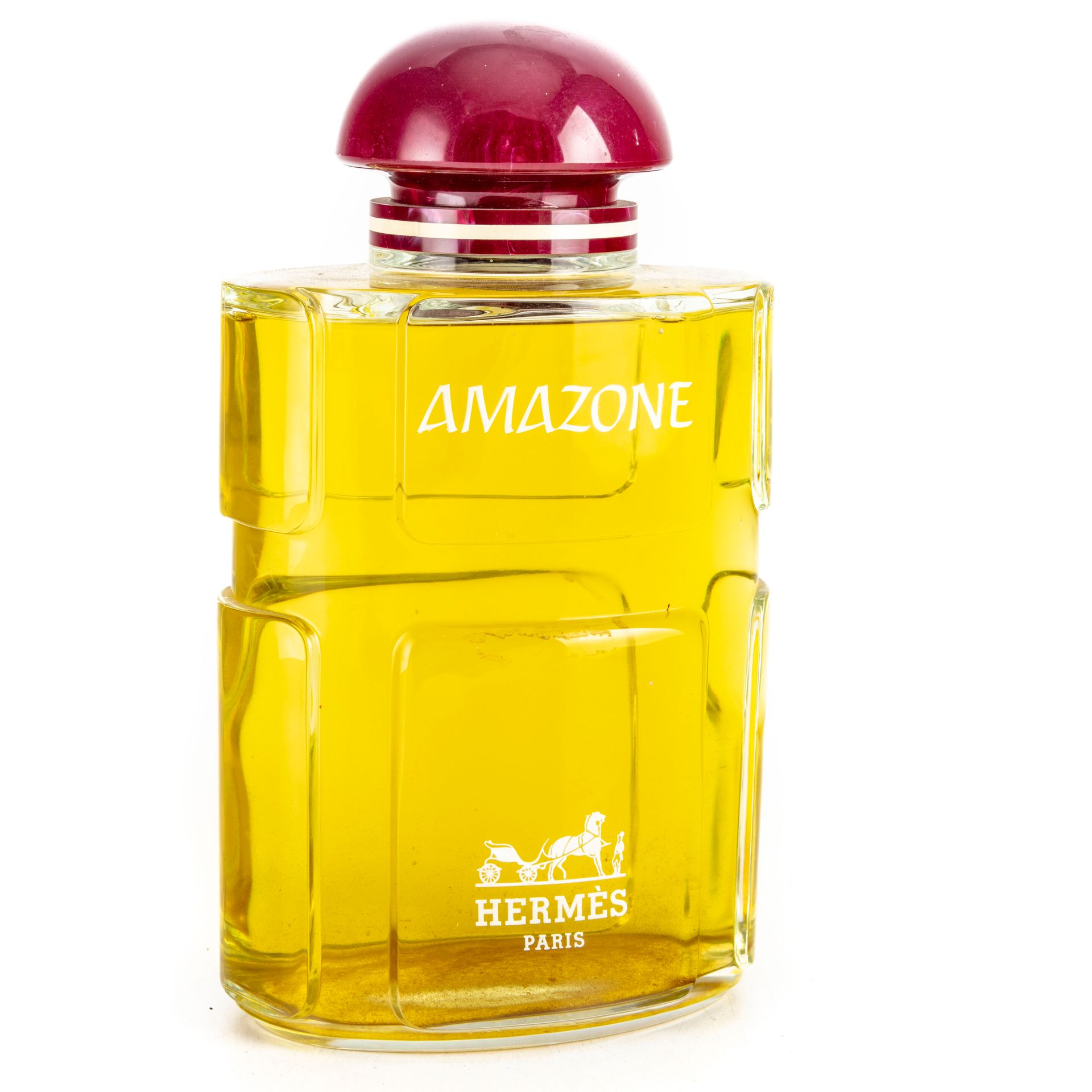 Null HERMES - Paris 

Glass bottle, perfume "AMAZONE", dummy

H. 34 cm