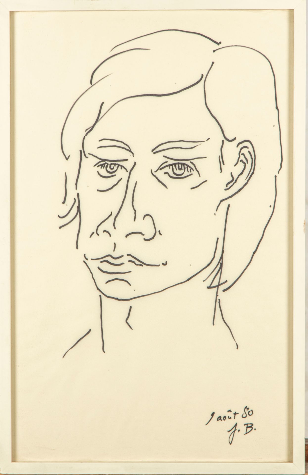 Null 雅克-布什(1922-2004)

形象代言人

图画，右下角有题名和日期 "1980年8月9日

42 x 26 cm