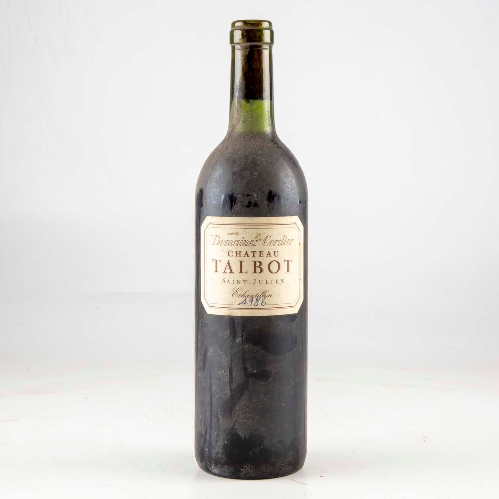 Null 1 bouteille Chateau Talbot 1986 Saint Emilion " Echantillon " (daté à la ma&hellip;